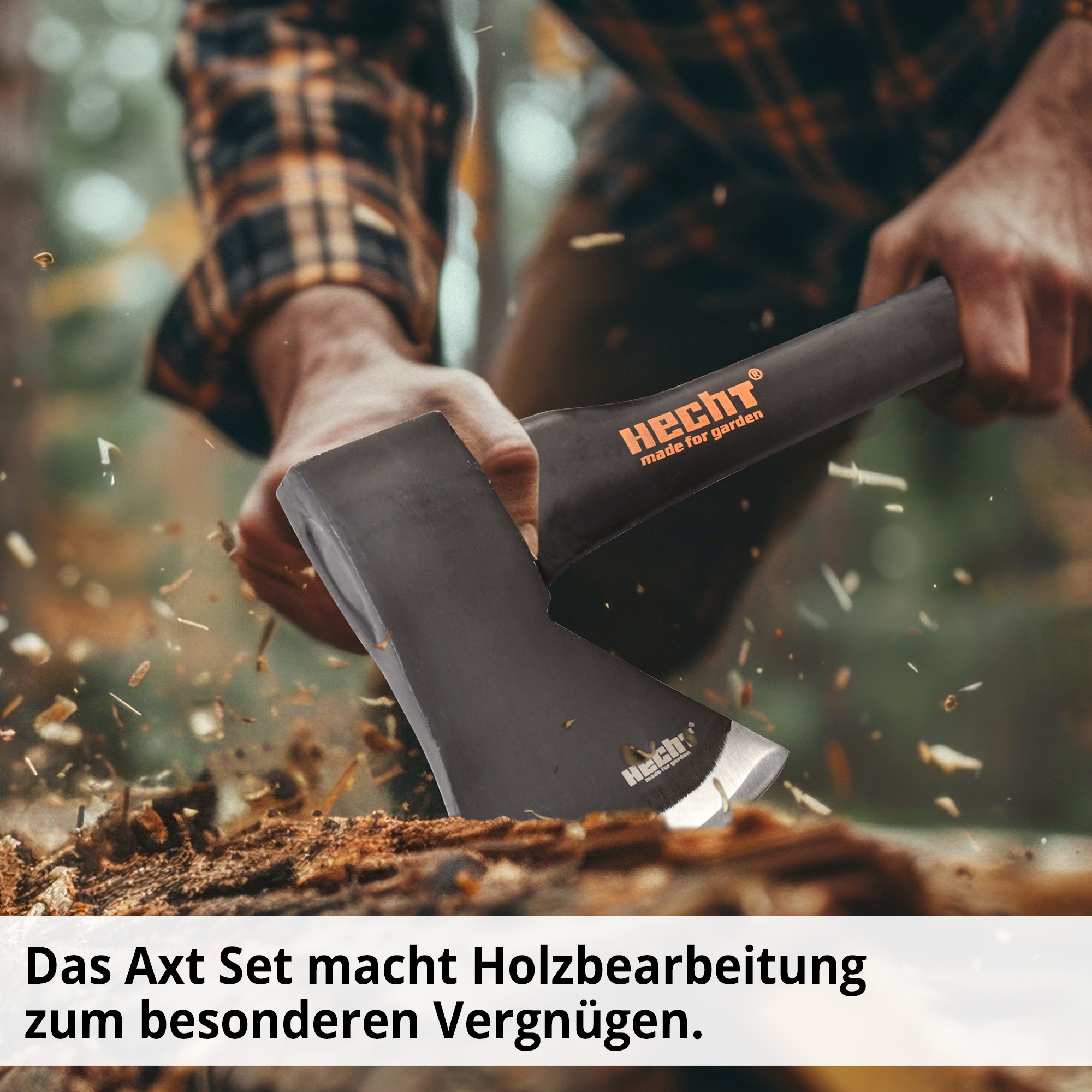 HECHT 4er Axt Set »Nr. 3« Axt-Set zur Holzbearbeitung 