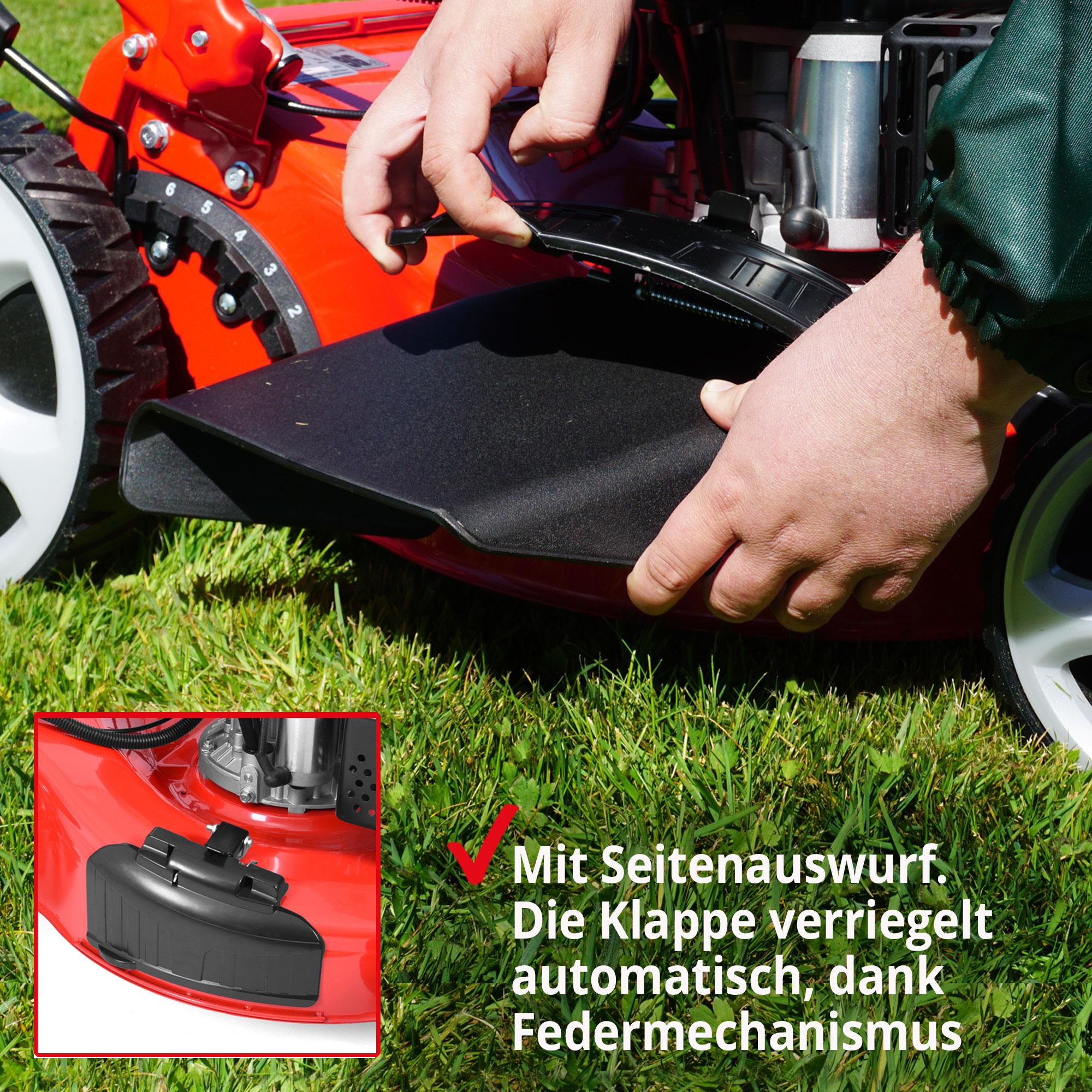 Benzin-Rasenmäher Benzinmäher mit Seitenauswurf