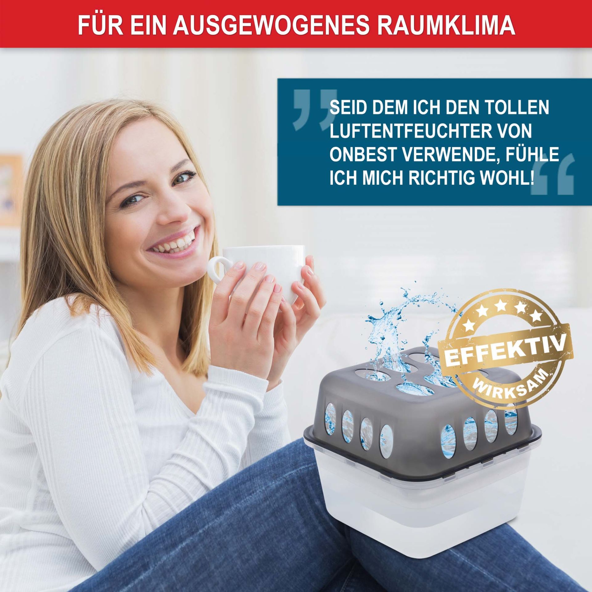 Luftentfeuchter - Ausgewogenes Raumklima, Effektiv Luftentfeuchter - Ausgewogenes Raumklima, Effektiv