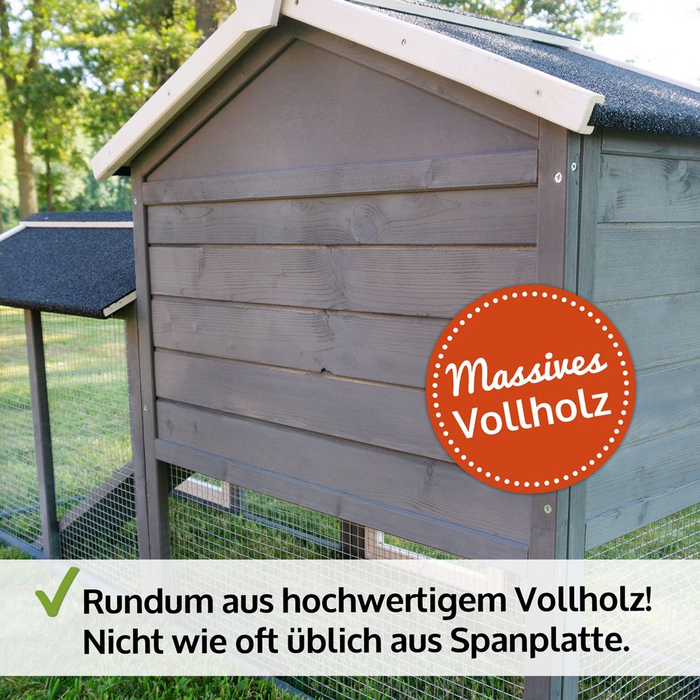 Hasenstall Dream Grey; massives Vollholz