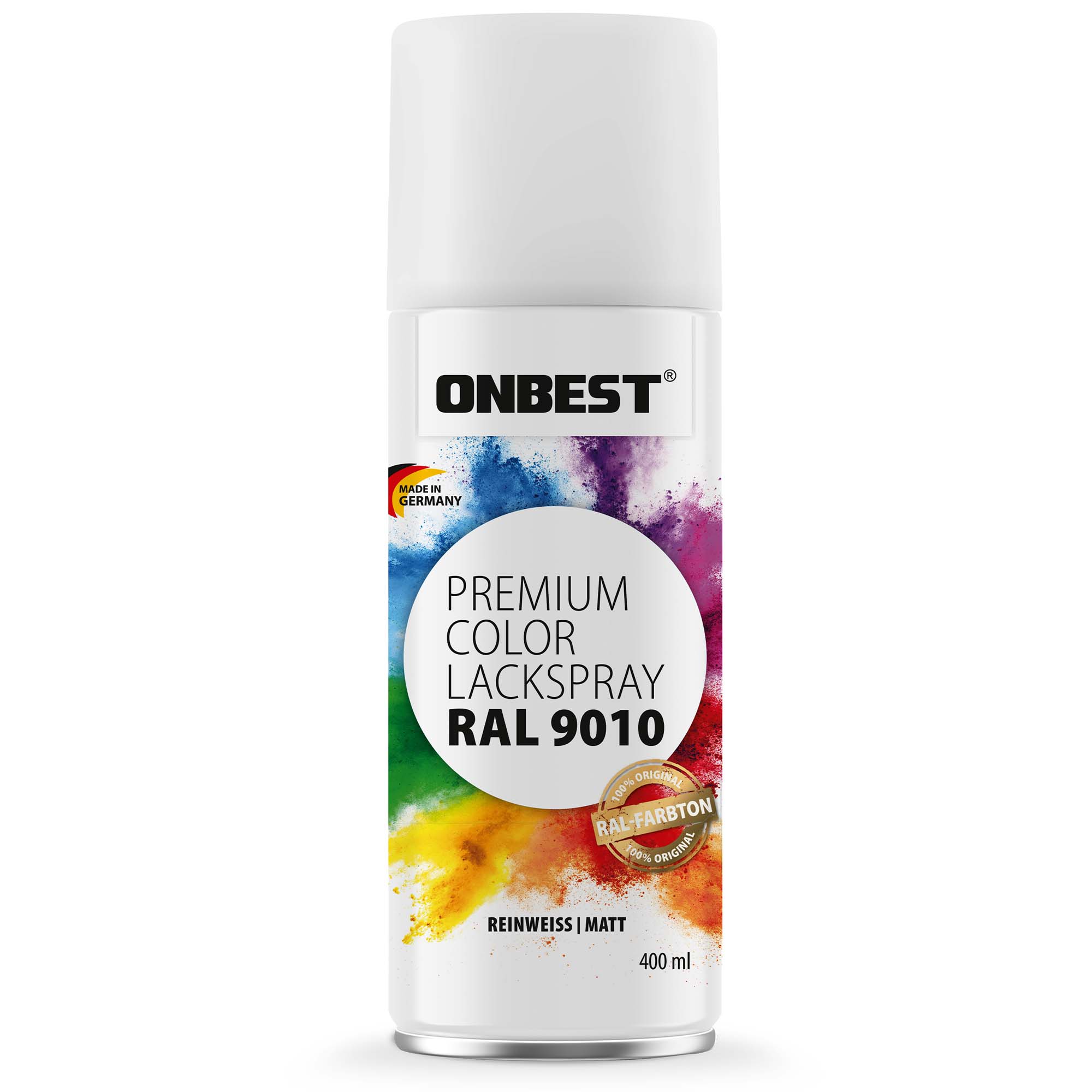 Premium Lackspray reinweiss matt Sprühfarbe