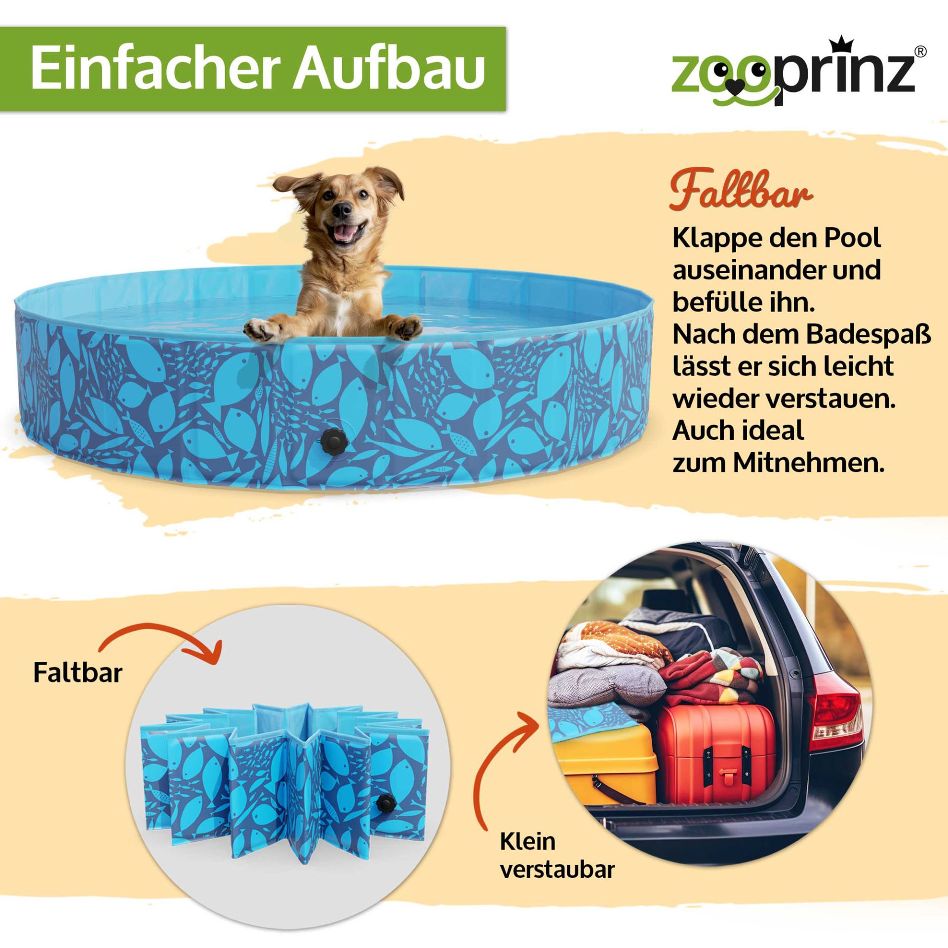 Hundepool; Faltbar