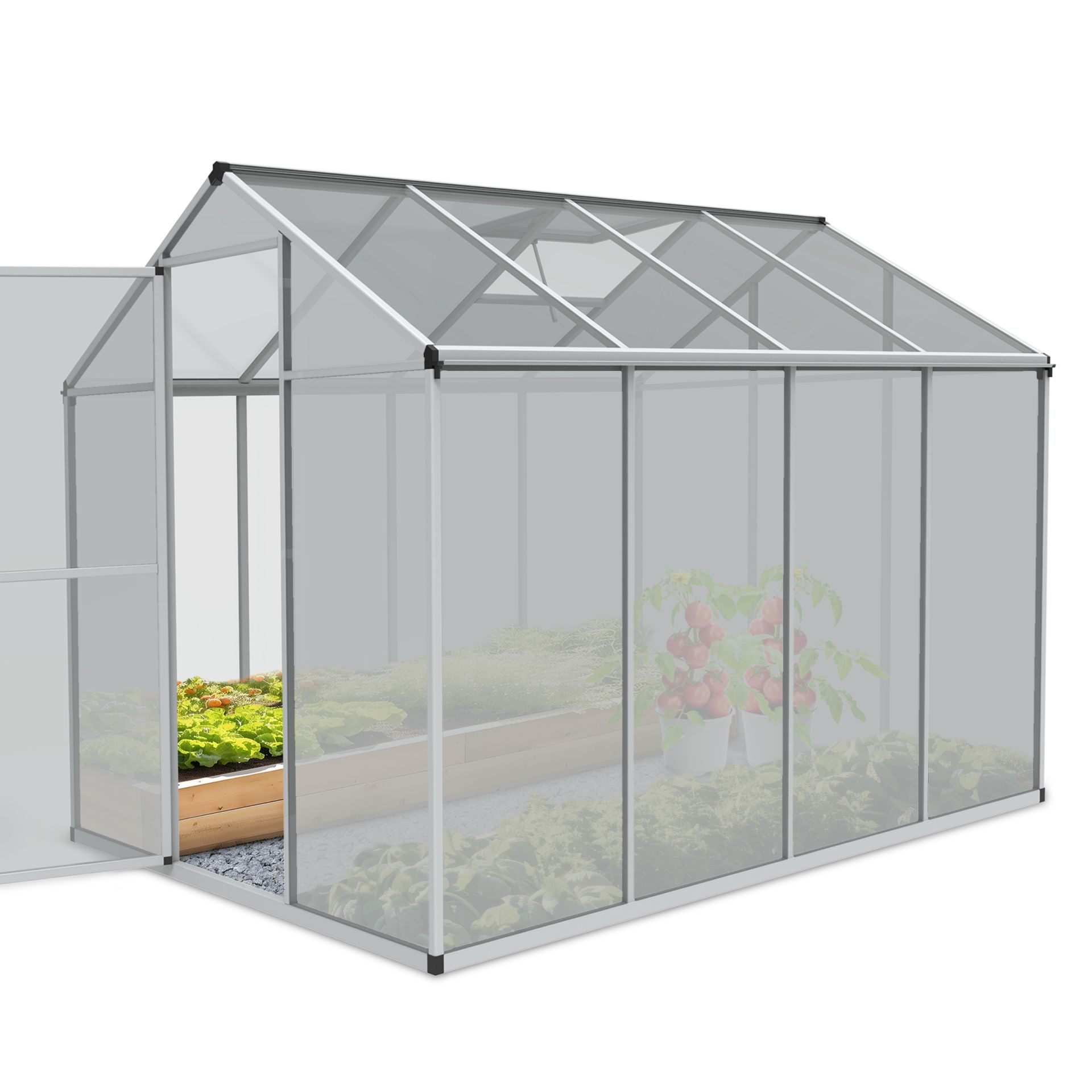 ONBEST, Gewächshaus Aluminium XL, Artikelnummer 44411