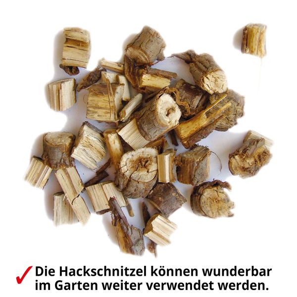 HECHT Elektro Gartenhäcksler 6280 XL Wiederverwertbare Hackschnitzel