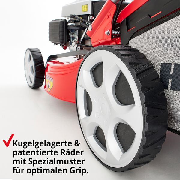 HECHT Benzin Rasenmäher »5484 SXE« Benzin Rasenmäher mit robusten Rädern