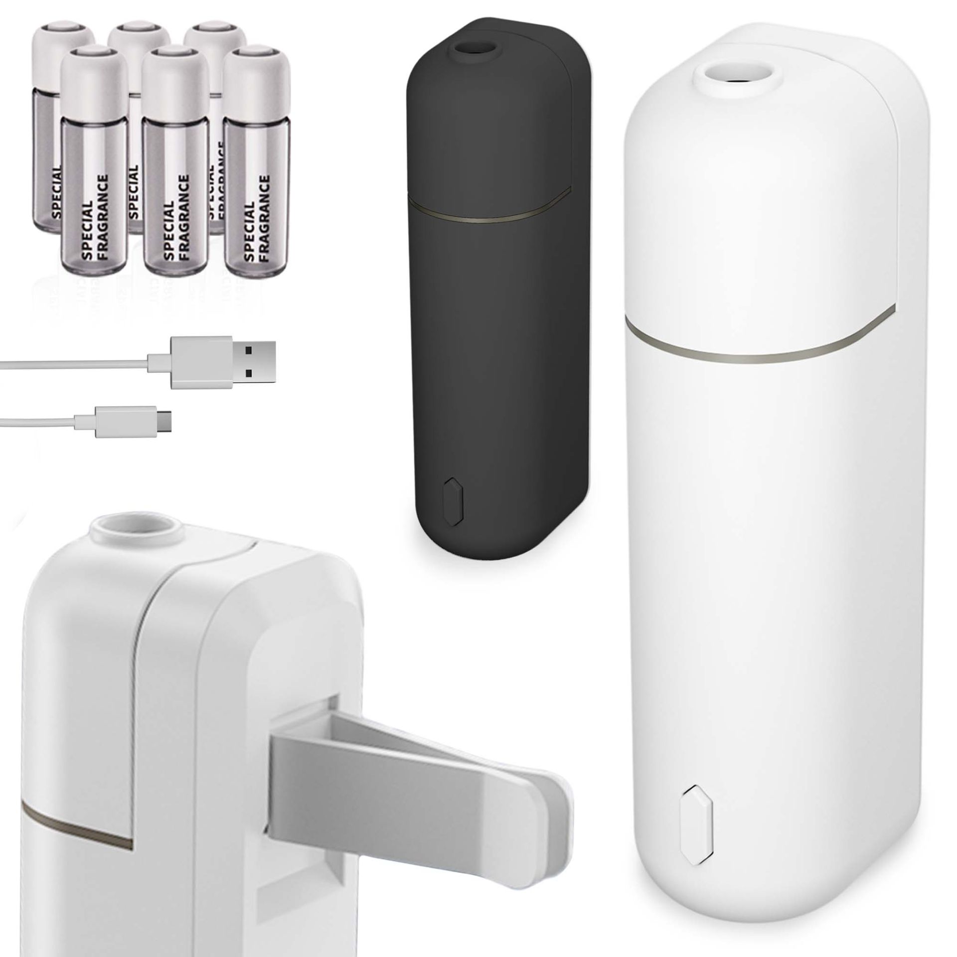 Aromadiffuser weiß - 6 mal Autoparfüms für langanhaltenden Duft