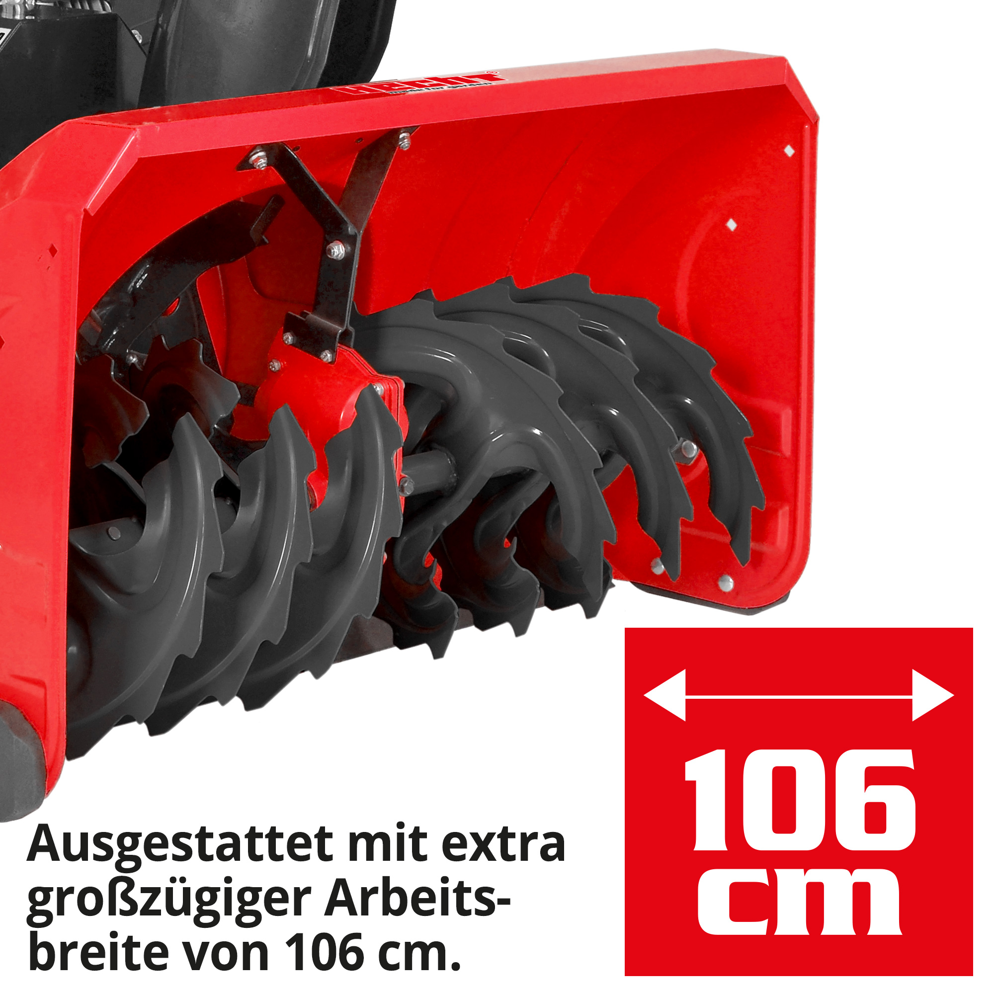 Hecht Benzin-Schneefräse mit 106 cm Arbeitsbreite ideal für große Flächen 