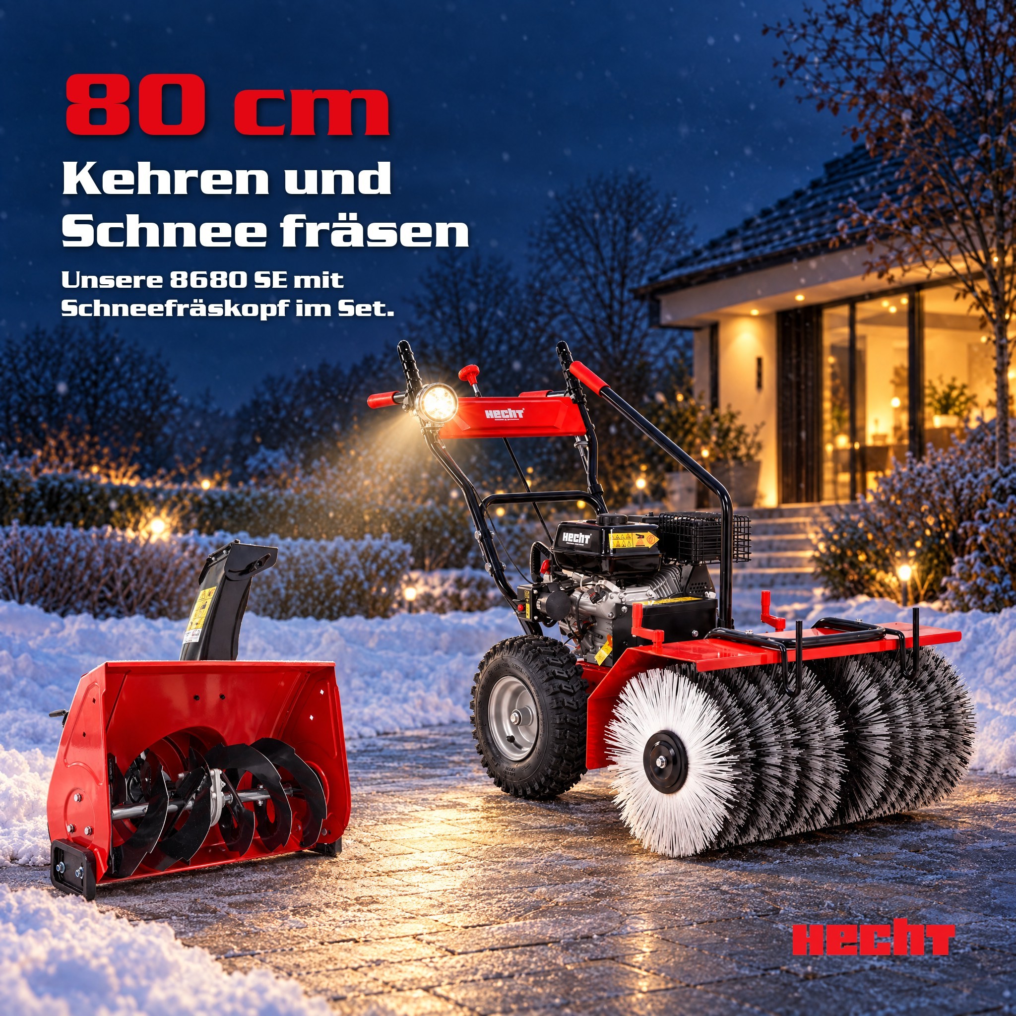 Kehrmaschine Benzin 8680 SE Set 3 (Dieses Bild wurde mit Hilfe von KI generiert.)