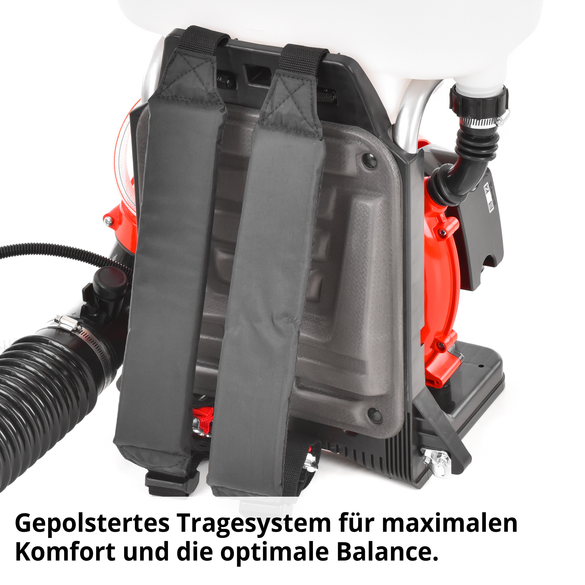 Hecht 443 Motorspritze; Gepolstertes Tragesystem für maximalen Komfort und die optimale Balance