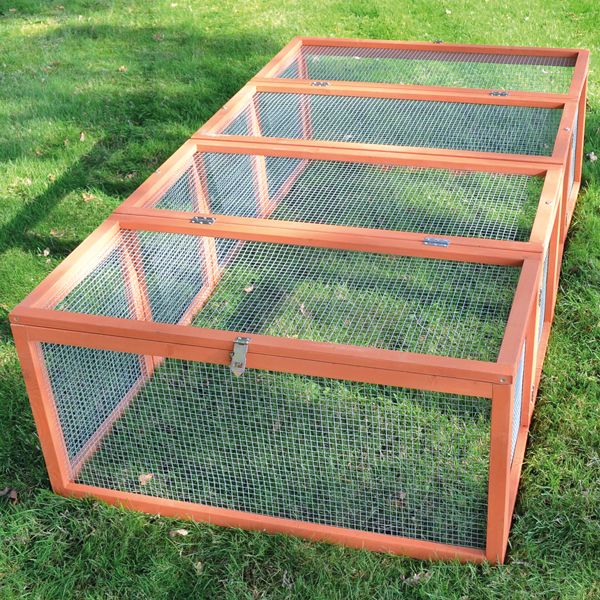 zooprinz Auslauf »Rabbit Run Braun« Stabiler Drahtzaun 