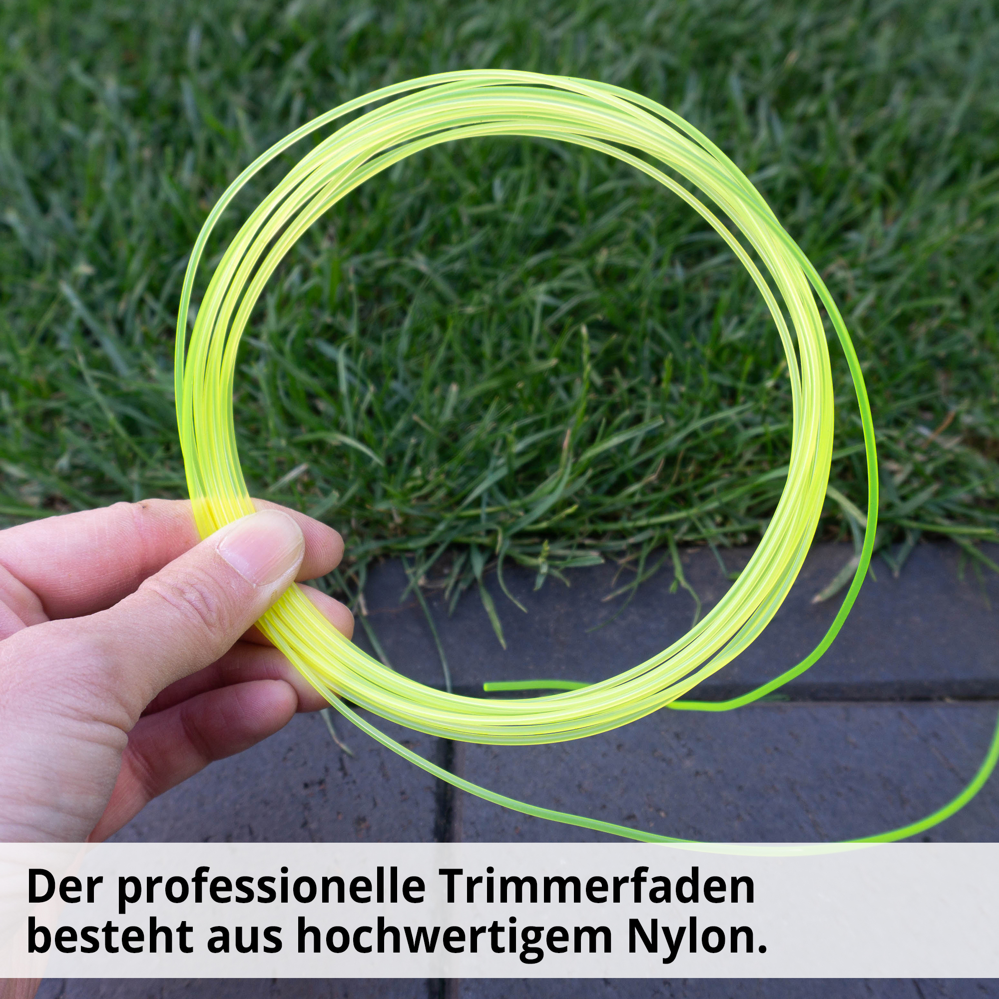 Hecht 10036024 Mähfaden; Der professionelle Trimmerfaden besteht aus hochwertigem Nylon