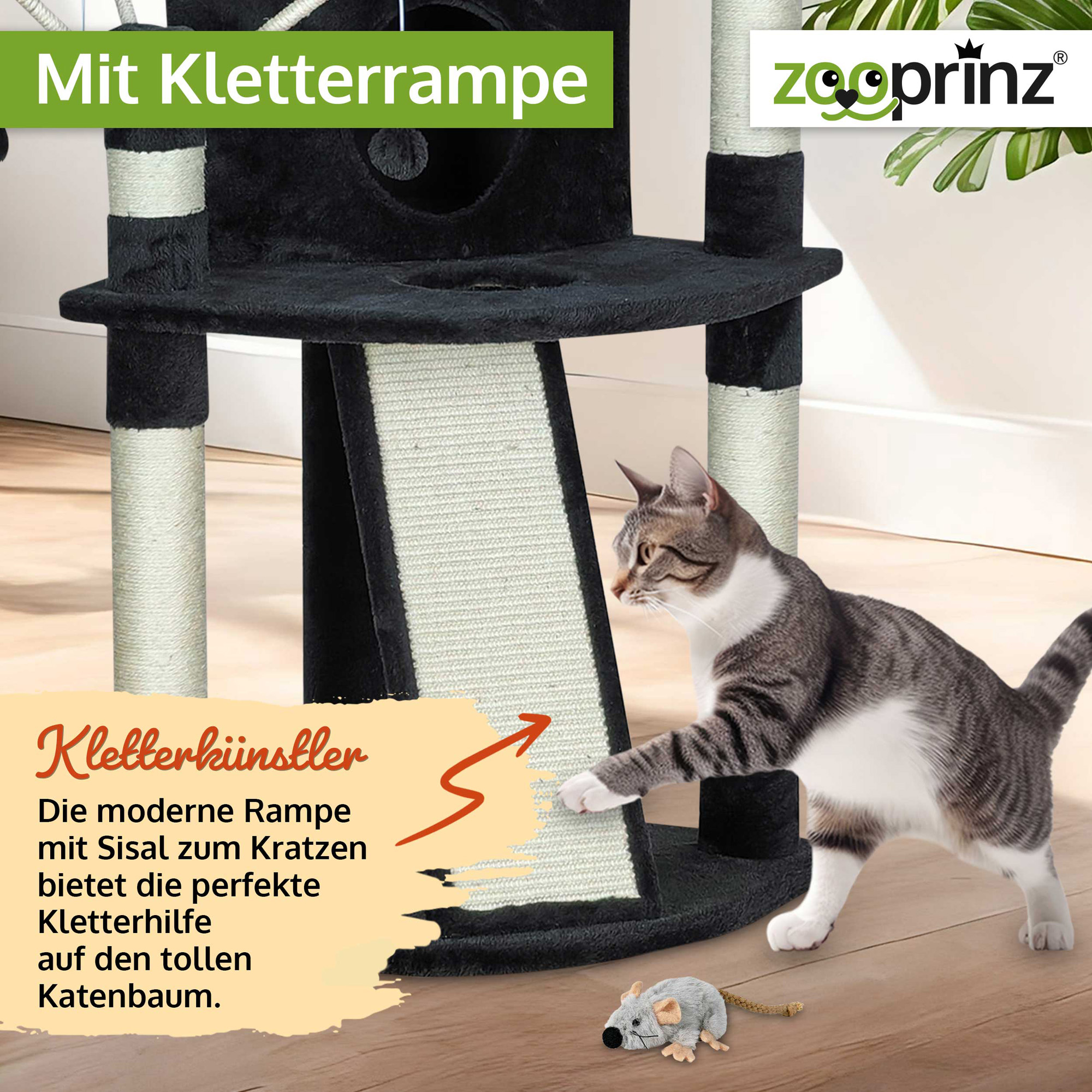 Katzenbaum Lola; Mit Kletterrampe