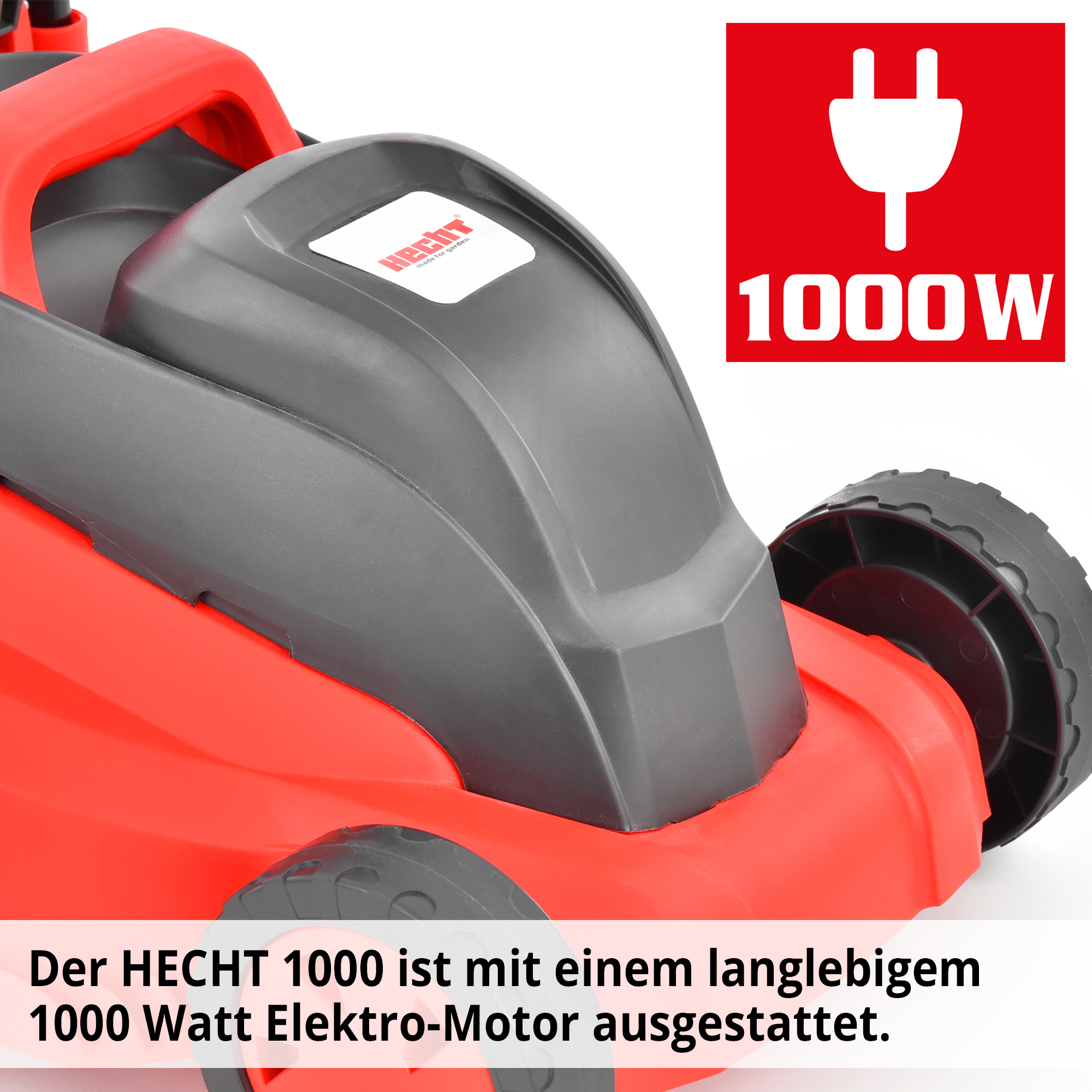 Elektro-Rasenmähe mit leistungsstarkem 1000 Watt Elektro-Motor 