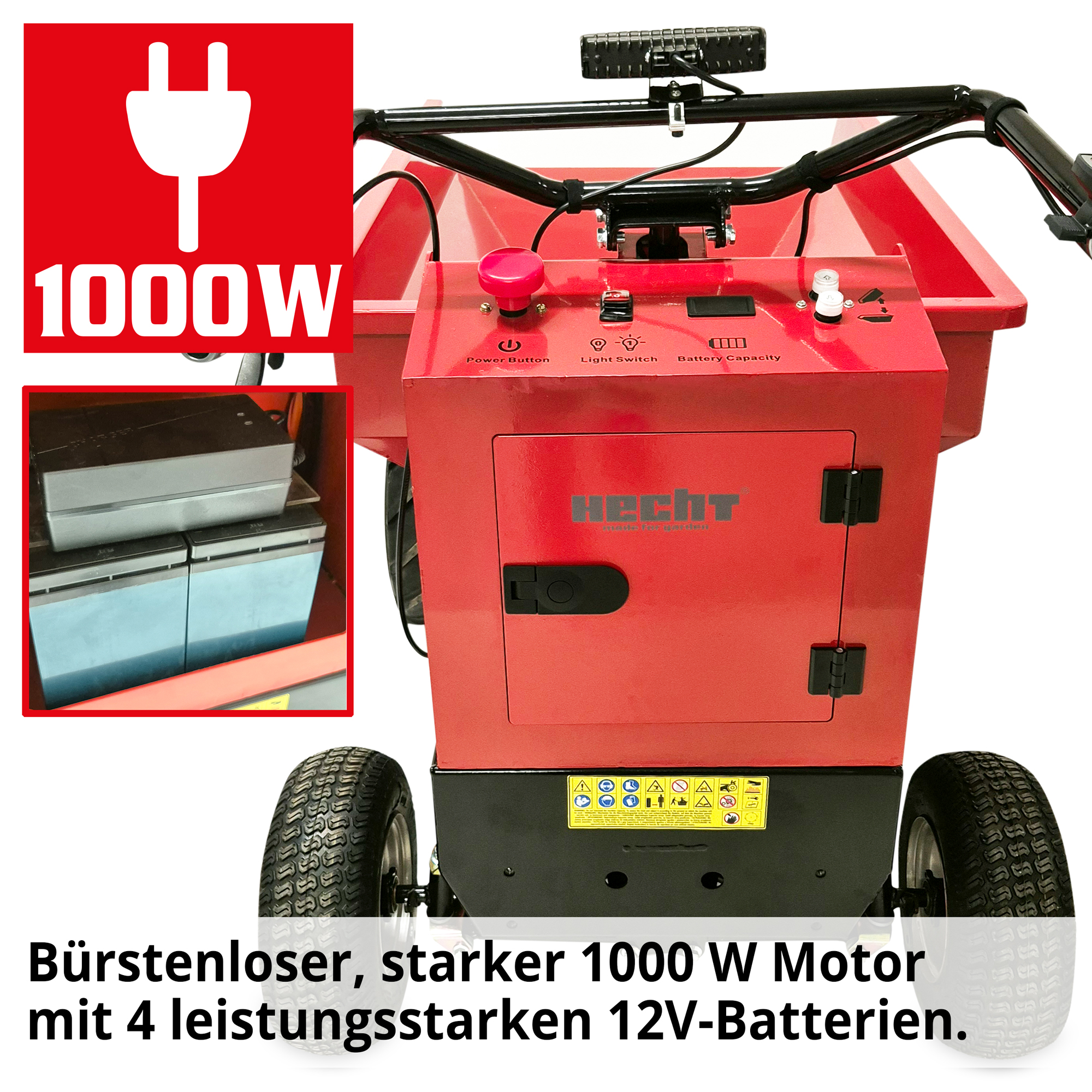 Akku Dumper 2625 mit starken 1000 W Motor 