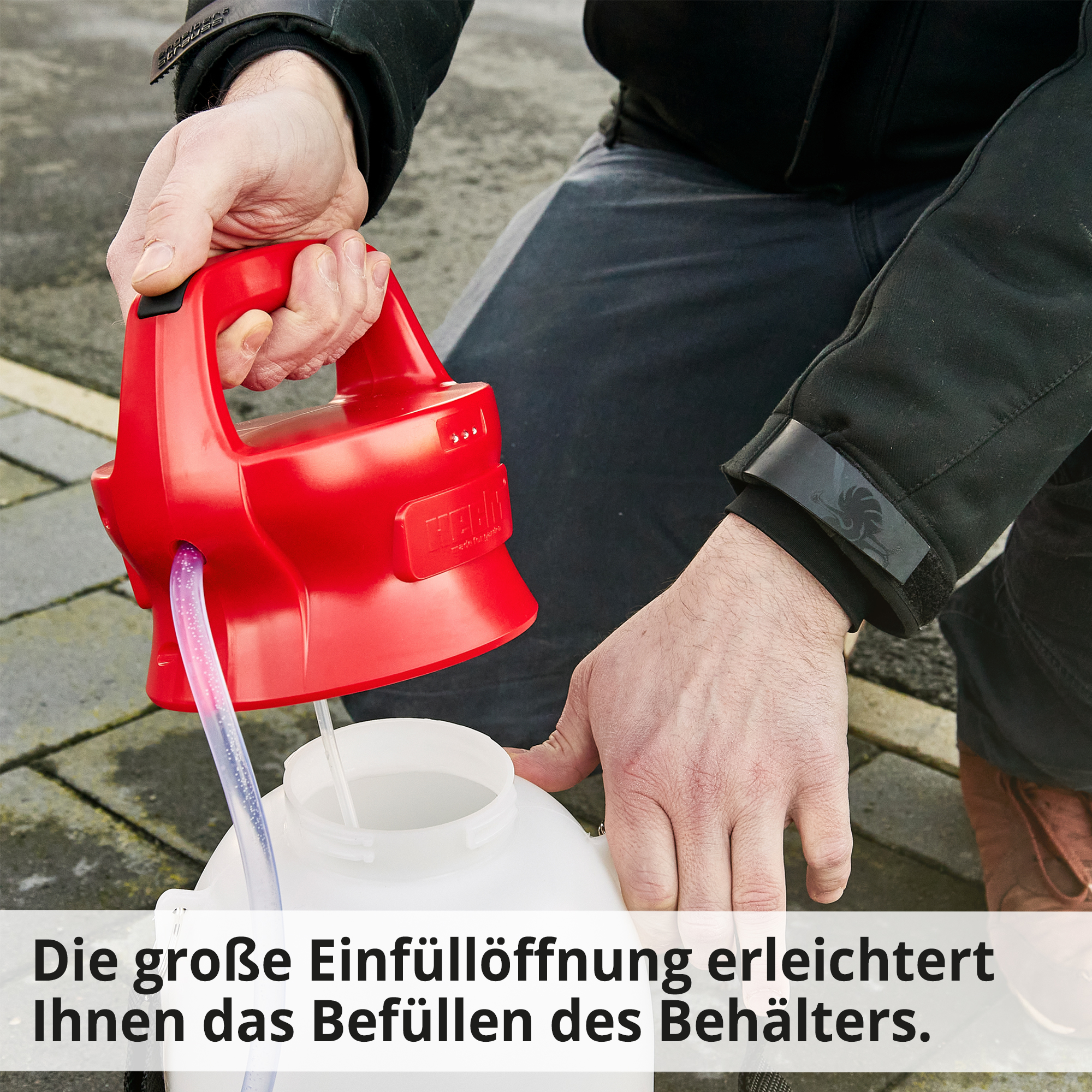 HECHT Akku Gartenspritze 4005 Akku Gartenspritze mit großer Einfüllöffnung 