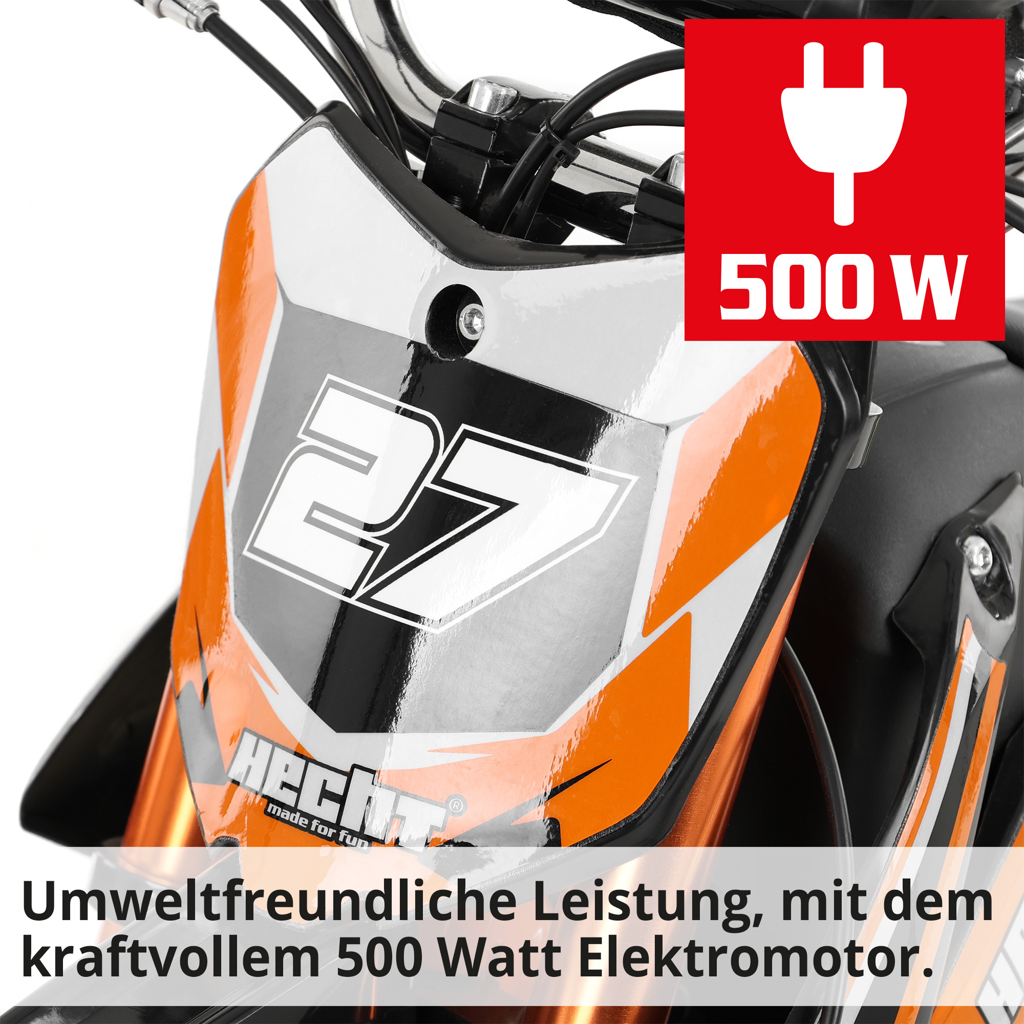 Elektro Pocketbike mit Verkleidung und 500 Watt starkem Elektromotor