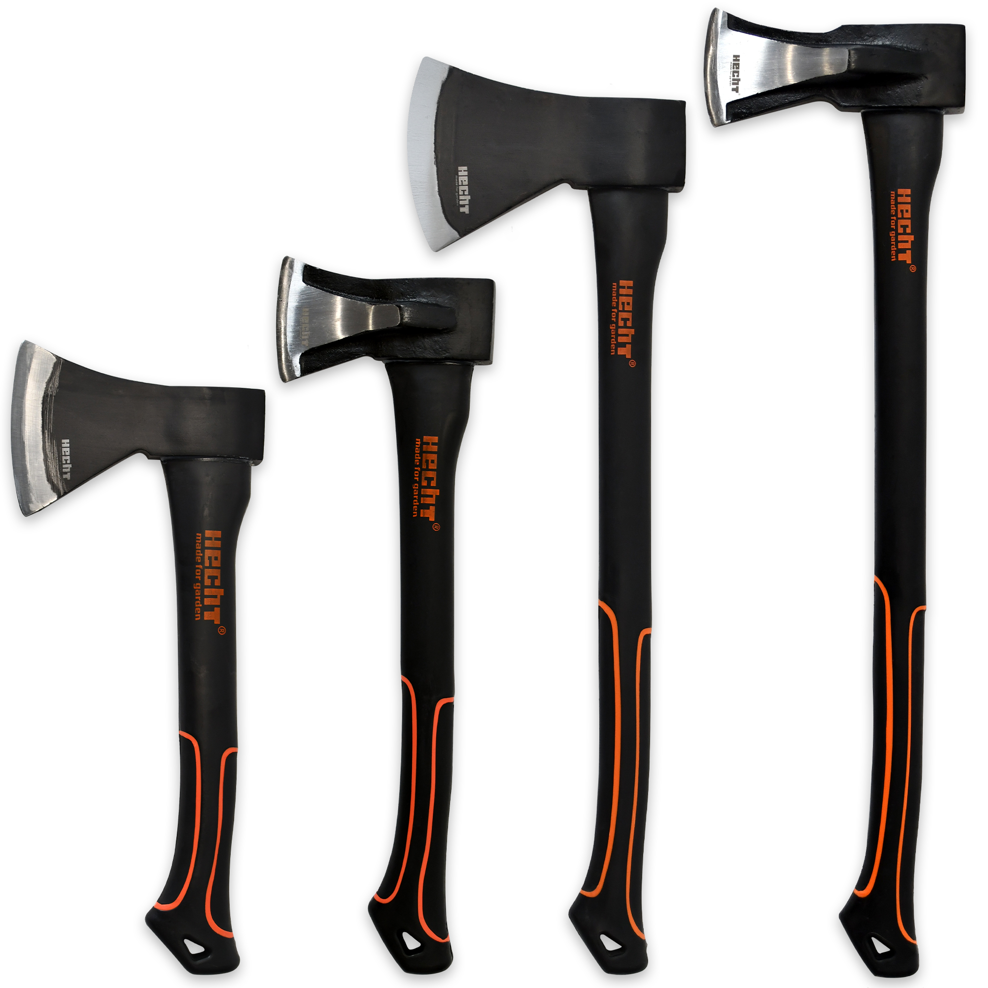 HECHT 4er Axt Set »Nr. 3« Hochwertige Äxte und Beile 