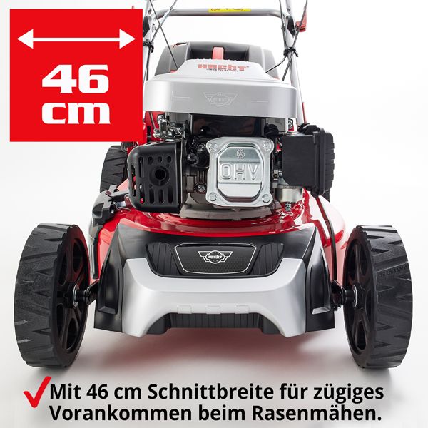 HECHT Benzin-Rasenmäher 548 SW Benzin-Rasenmäher mit großer Schnittbreite