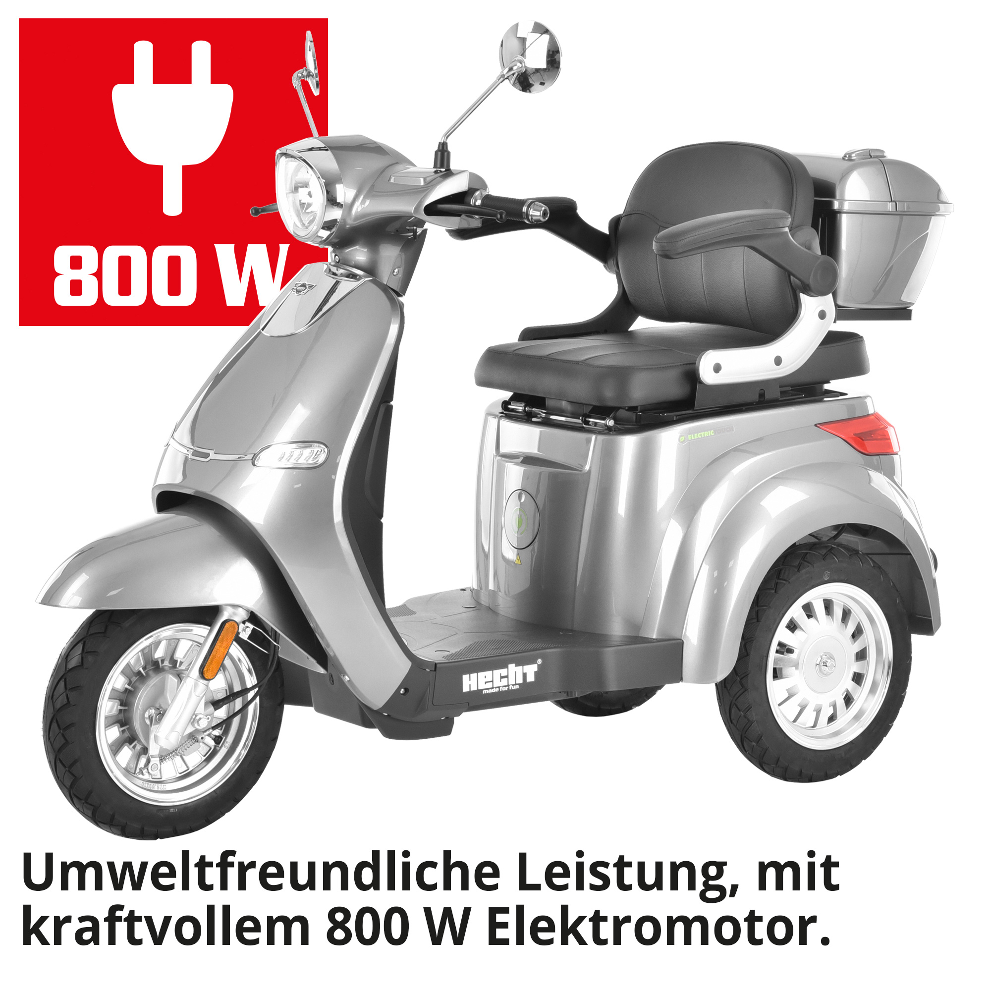HECHT CITISMAX Grau mit umweltfreundlichen Elektromotor