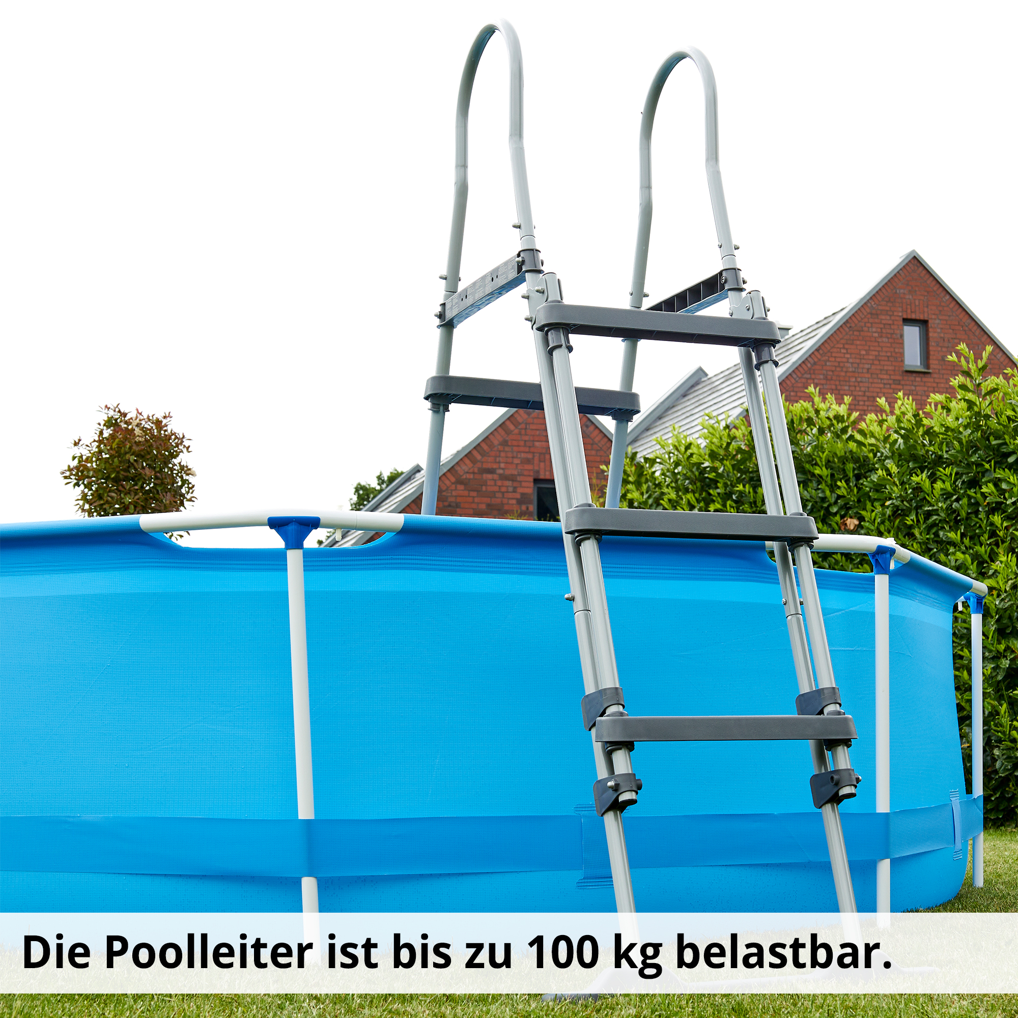 Hecht 00091 Sicherheits-Poolleiter ist schwer belastbar