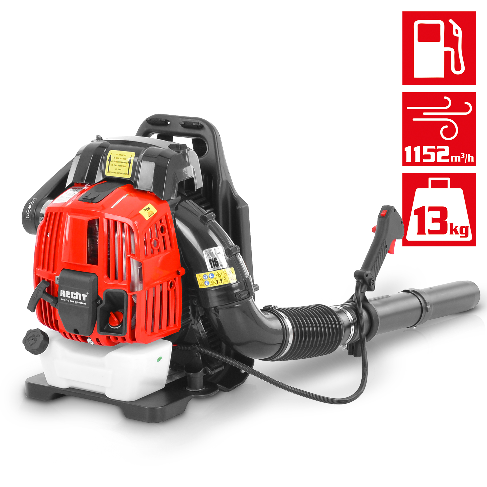 Benzin-Laubbläser mit 4 Takt-Motor und 1152 cbm Luftstrom 