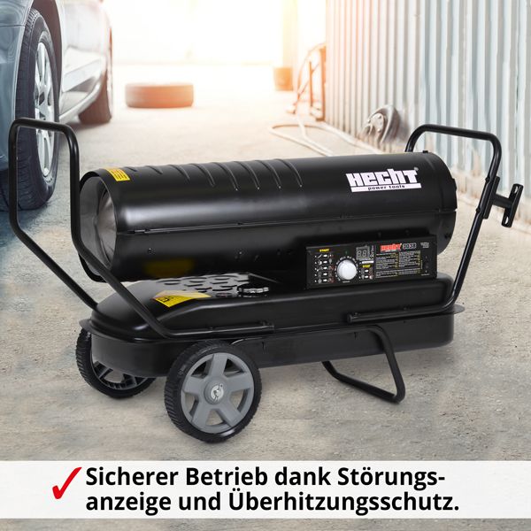 HECHT Diesel Heizkanonen 3038 Diesel Heizkanone dank Überhibtungsschutz