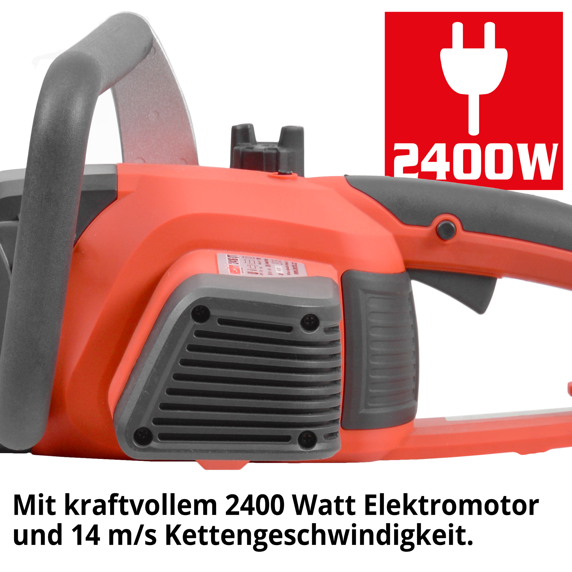HECHT Elektro Kettensäge 2416 QT Elektro Kettensäge mit leistungsstarkem Motor