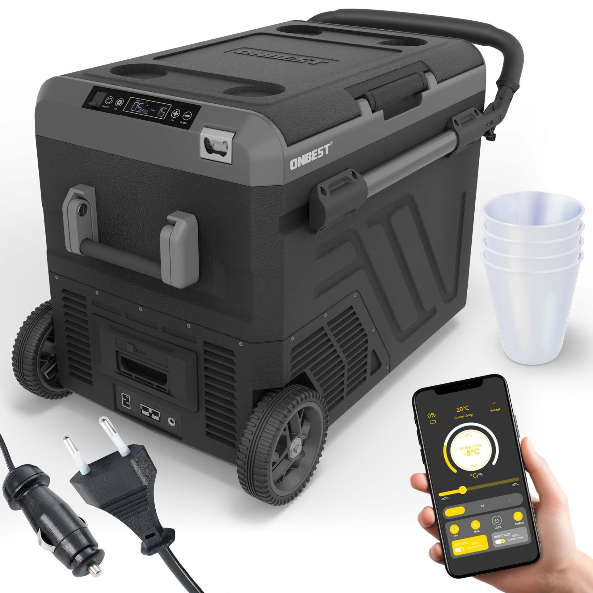ONBEST; Kompressor Kühlbox 50 Liter; Artikelnummer 44543