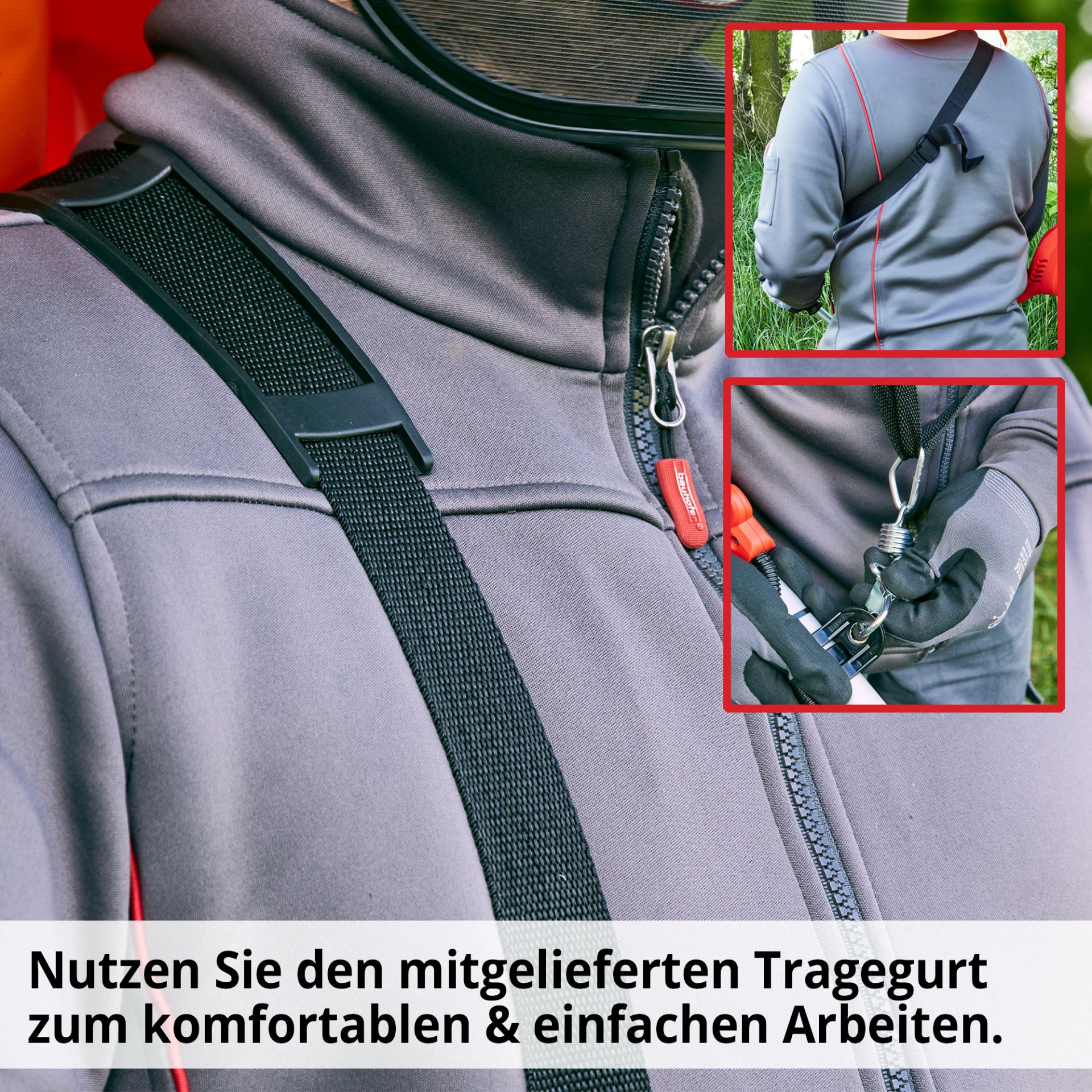 HECHT Elektro Freischneider 1445 Elektro Freischneider inklusive praktischem Tragegurt