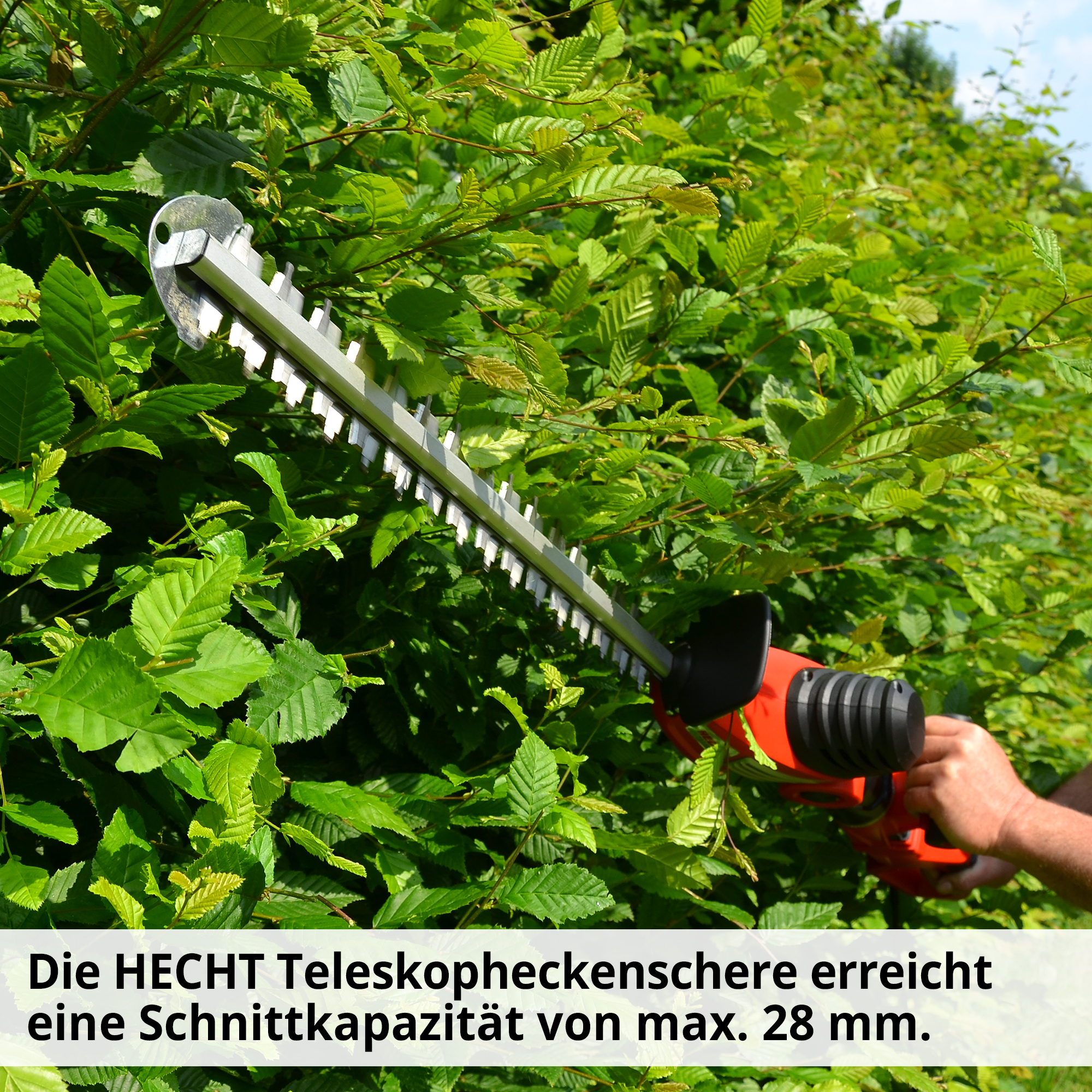 Hecht Elektro-Heckenschere mit 28 mm Schnittkapazität 