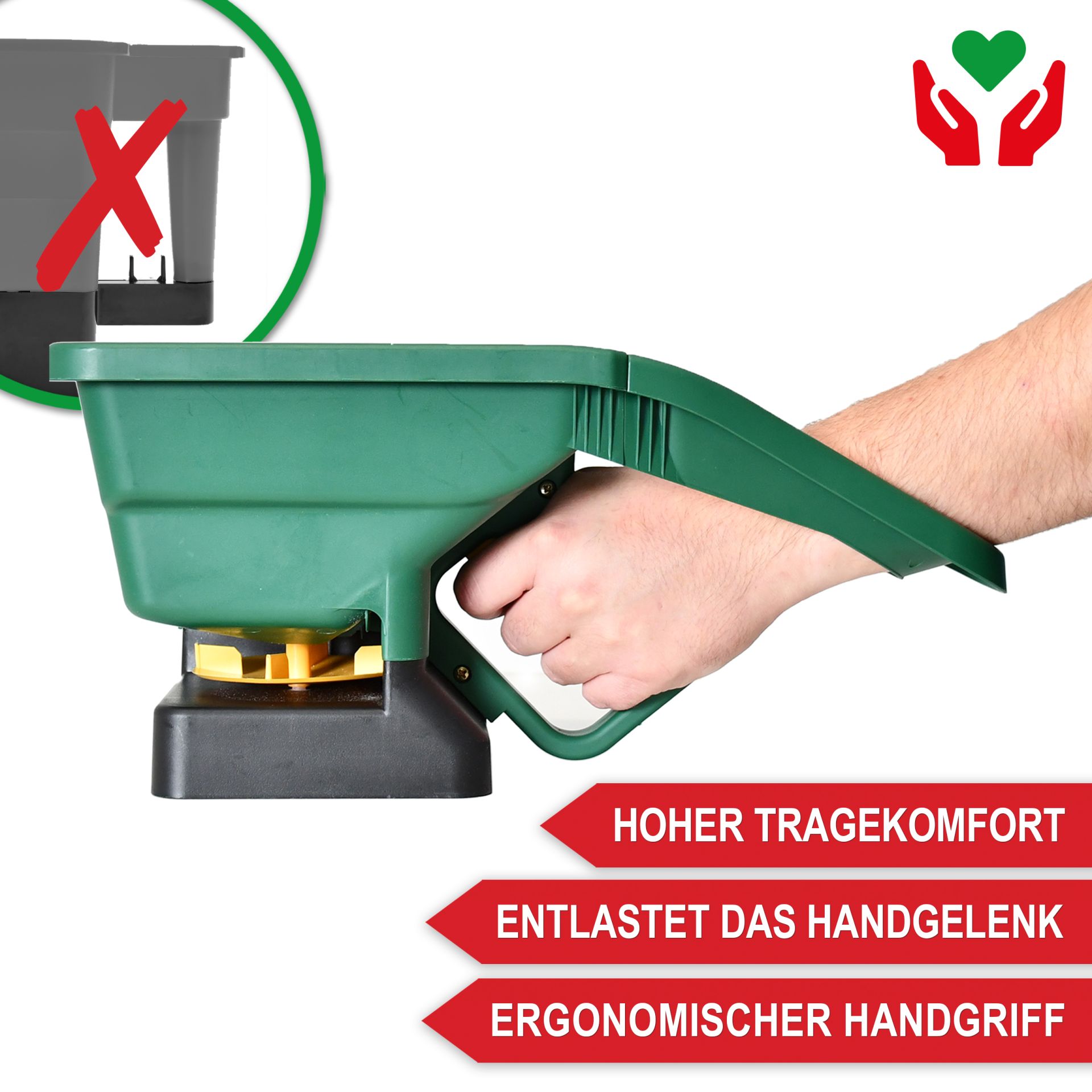 Handstreuer HS30 - Hoher Tragekomfort; entlastet das Handgelenk; ergonomischer Handgriff