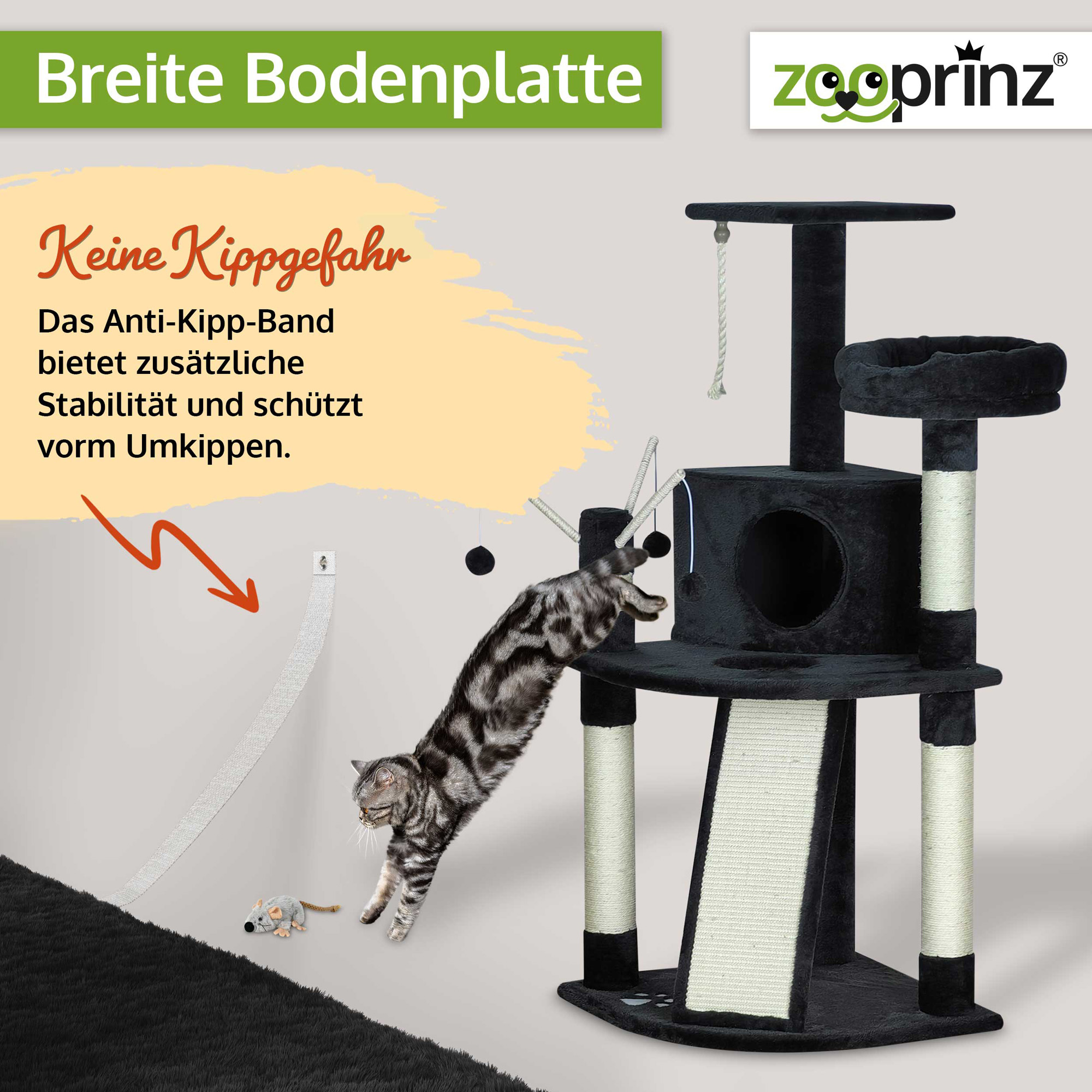 Katzenbaum Lola; Anti-Kipp-Band