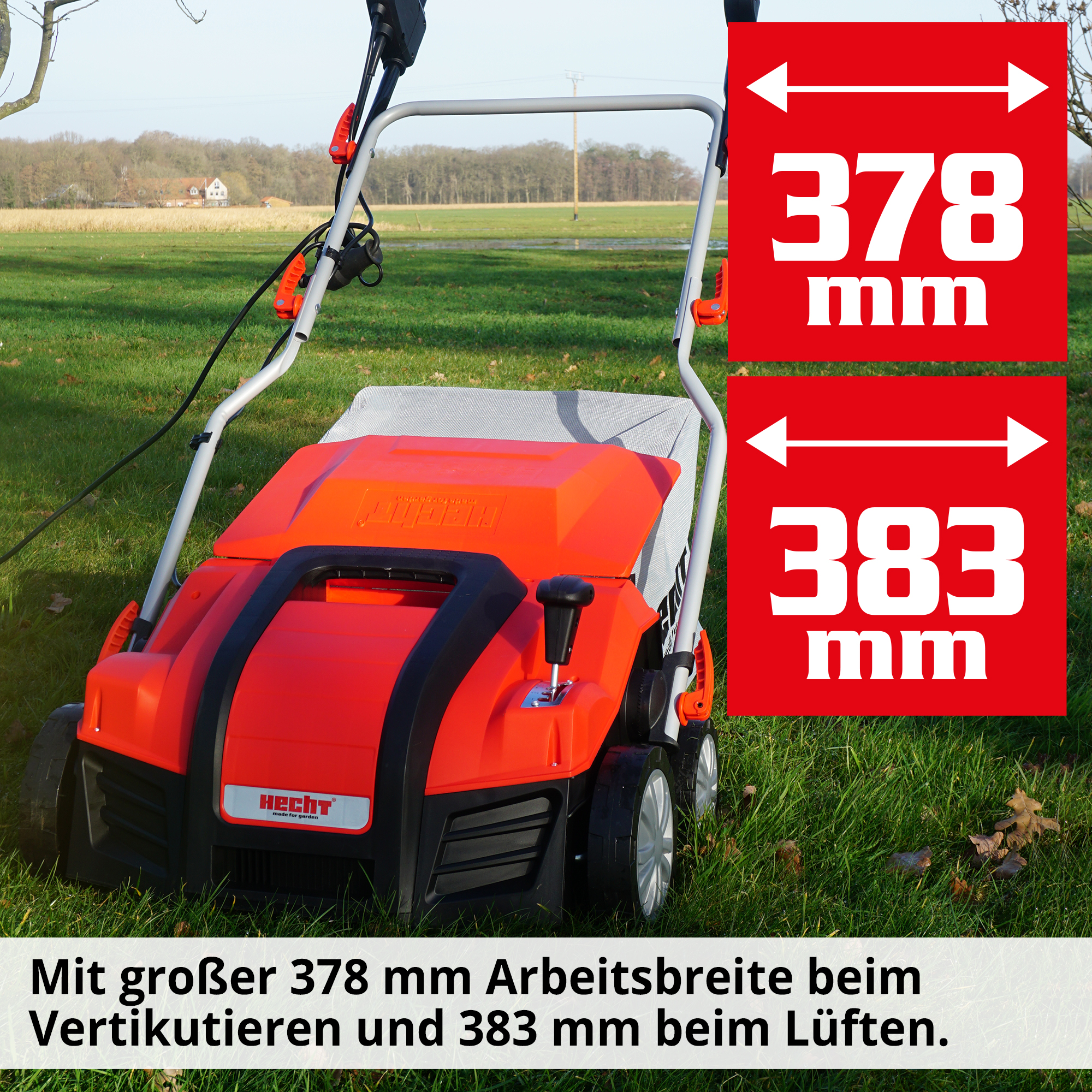 HECHT Elektro Vertikutierer »1848« Vertikutierer mit großer Arbeitsbreite HECHT Elektro Vertikutierer »1848« Vertikutierer mit großer Arbeitsbreite