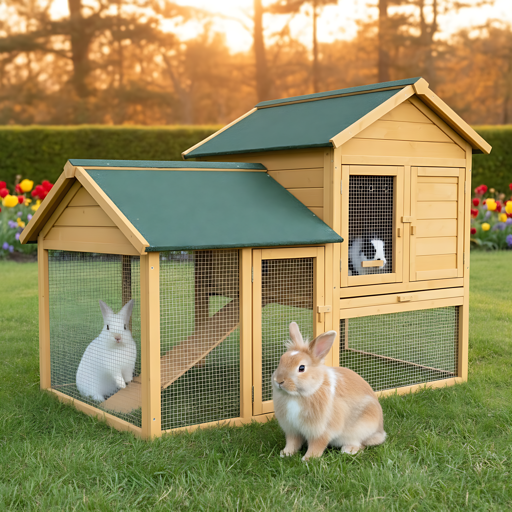 zooprinz Hasenstall Hasenfarm Mehrstöckig 