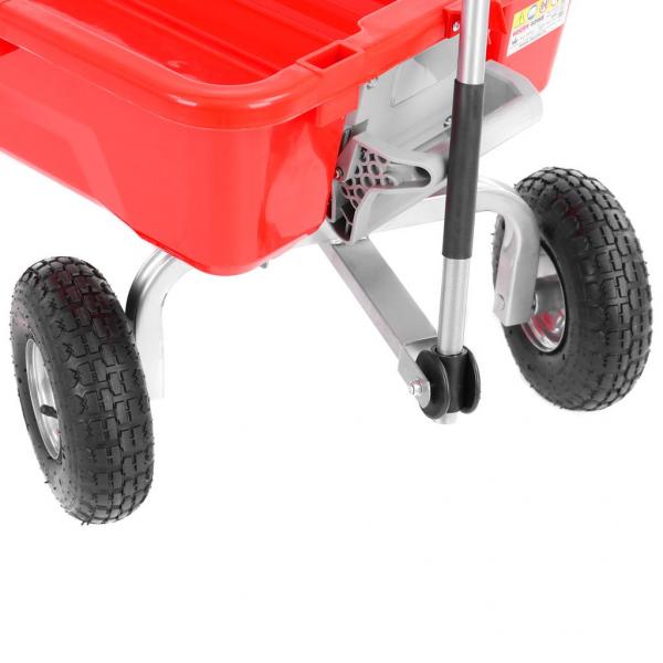 HECHT Handwagen 52150 mit großen 25 cm Luftreifen für jedes Gelände