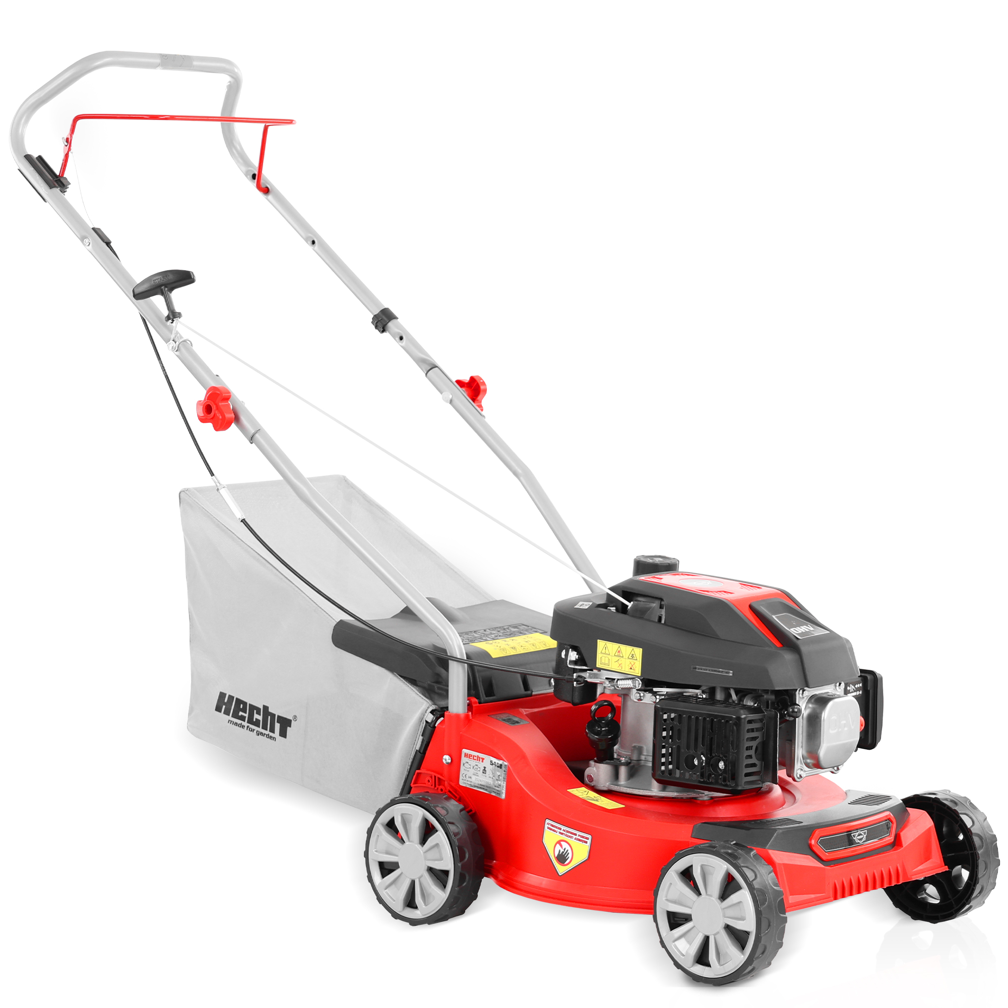 Hecht Benzin-Rasenmäher 5408 mit 40 cm Schnittbreite und 45 Liter Grasfangkorb 