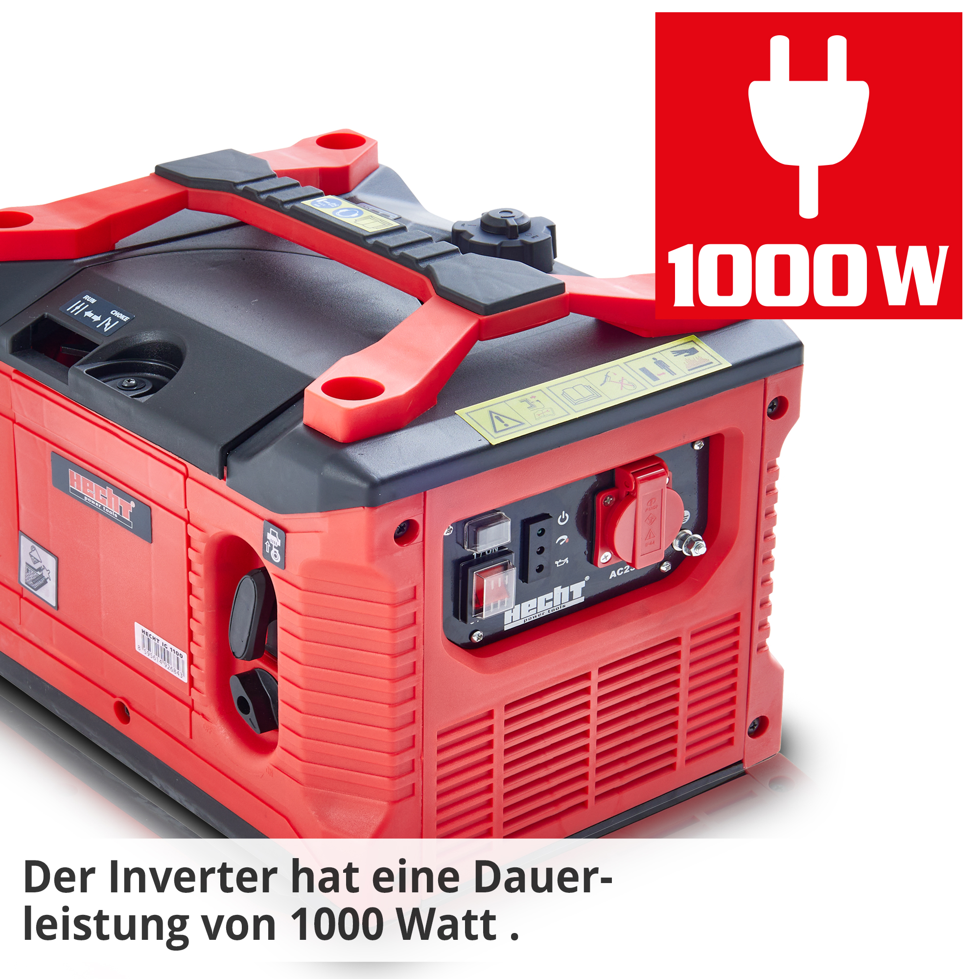 HECHT IG 1100 Inverter; Der Inverter hat eine Dauerleistung von 1000 Watt