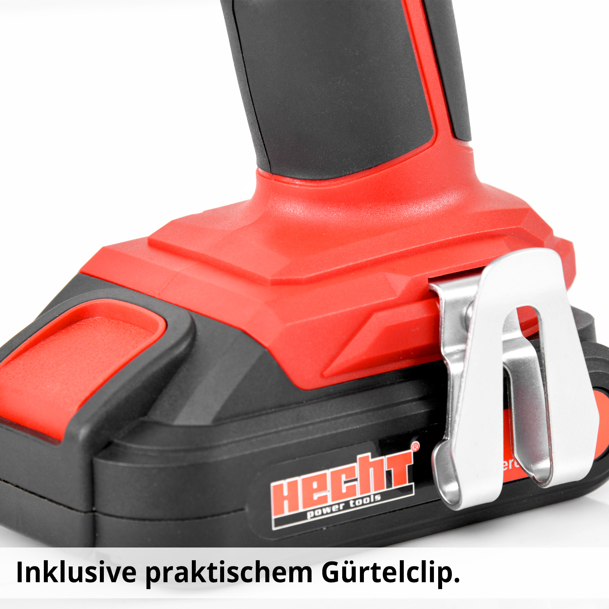 HECHT 1255 Akku Schlagbohrer inklusive praktischem Gürtelclip HECHT 1255 Akku Schlagbohrer inklusive praktischem Gürtelclip