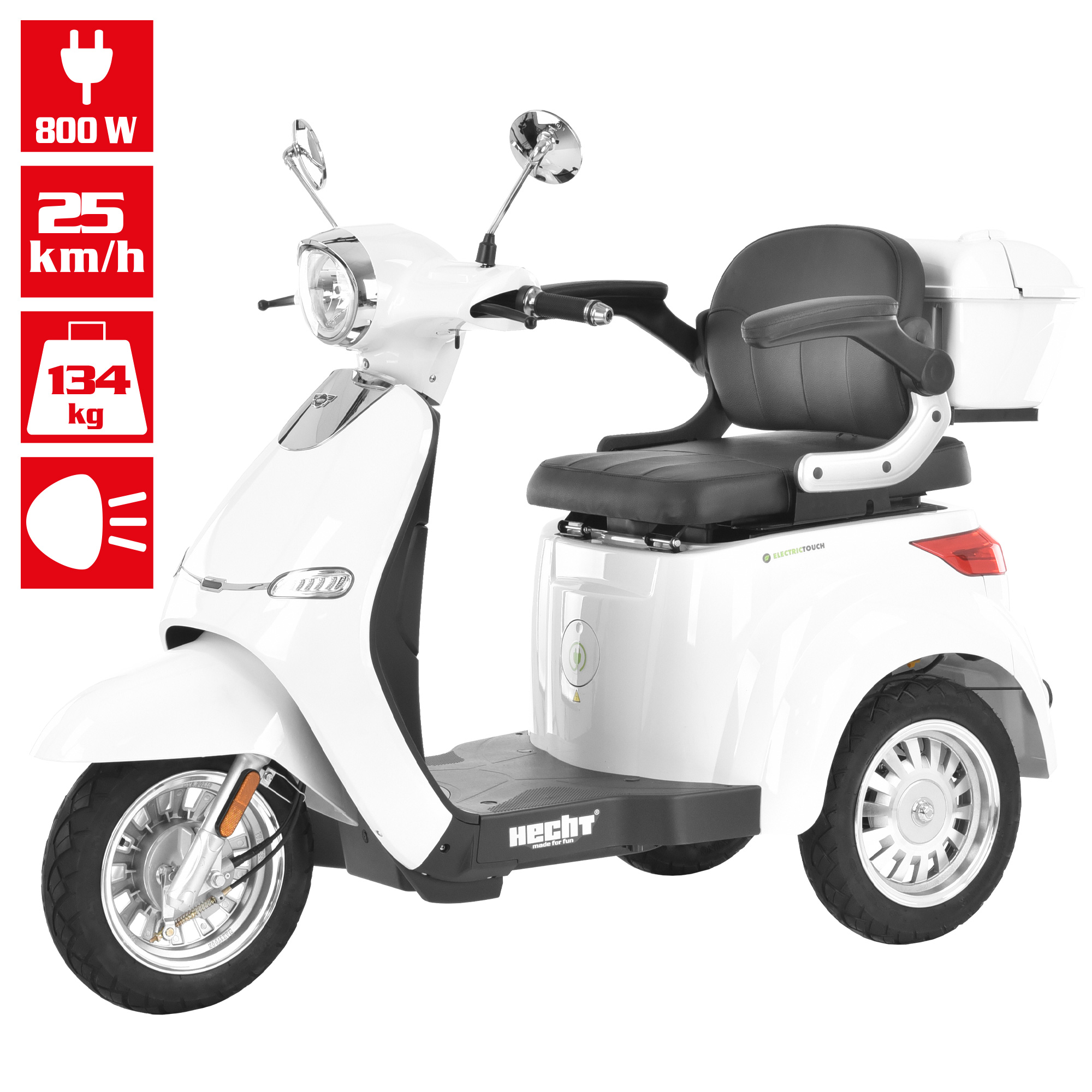 HECHT CITISMAX WeißSeniorenfahrzeug mit innovativer Technik HECHT CITISMAX WeißSeniorenfahrzeug mit innovativer Technik