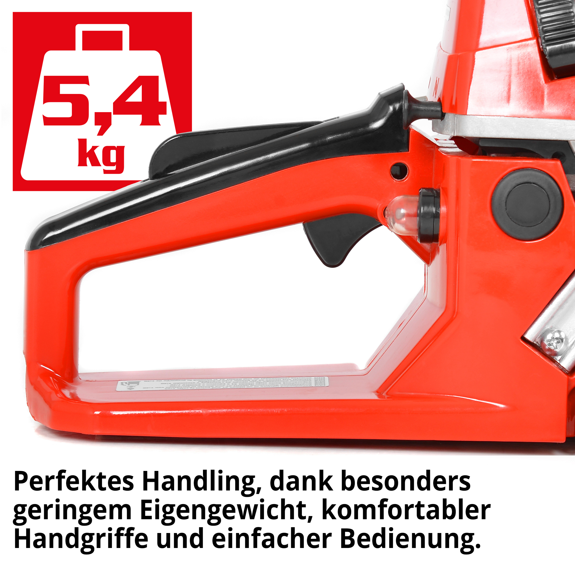 HECHT Motorsägen 3er Set 45 Kettensäge für perfektes Handling, dank besonders geringem Eigengewicht, komfortablem Handgriffen und einfacher Bedienung