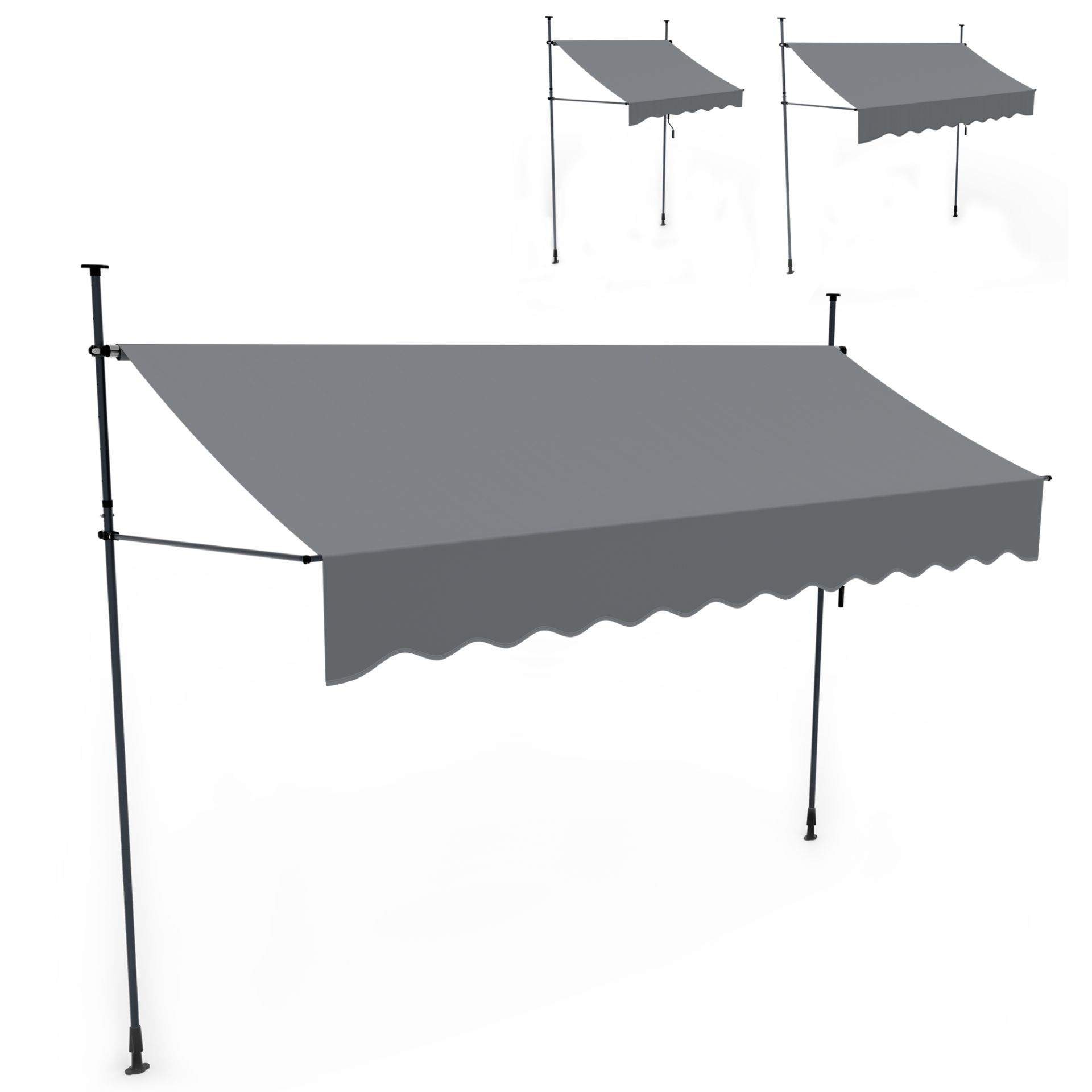 Balkonmarkise XL Hellgrau - In verschiedenen Größen erhältlich Balkonmarkise XL Hellgrau - In verschiedenen Größen erhältlich