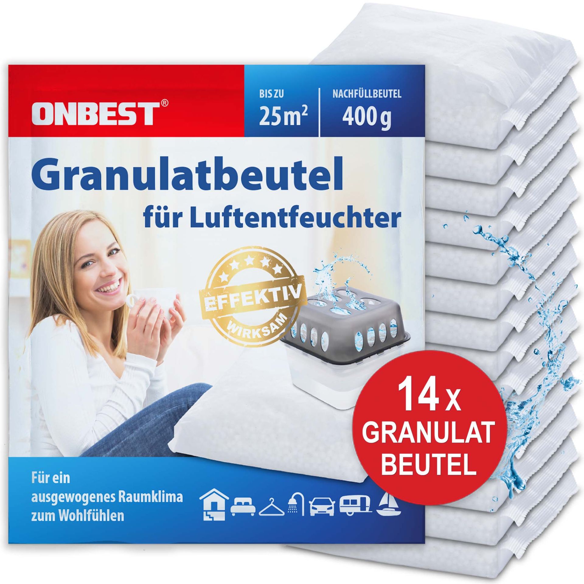 Luftentfeuchter Granulat Nachfüllbeutel im ONBEST-Shop