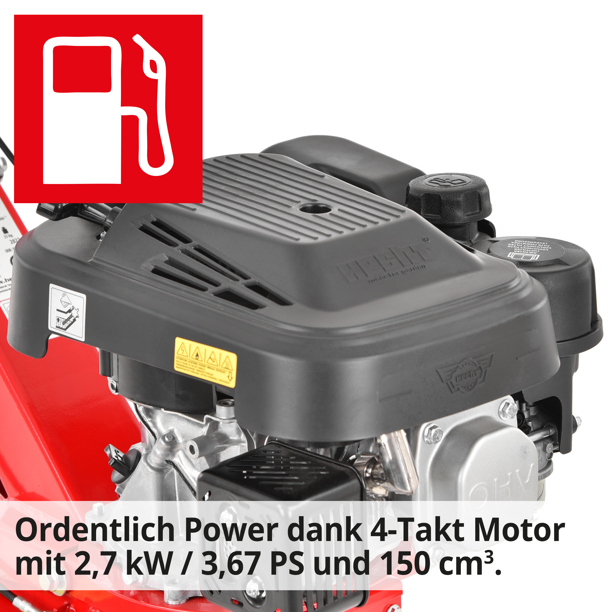 HECHT Gartenhacke 761 Gartenhacke mit  starkem Motor