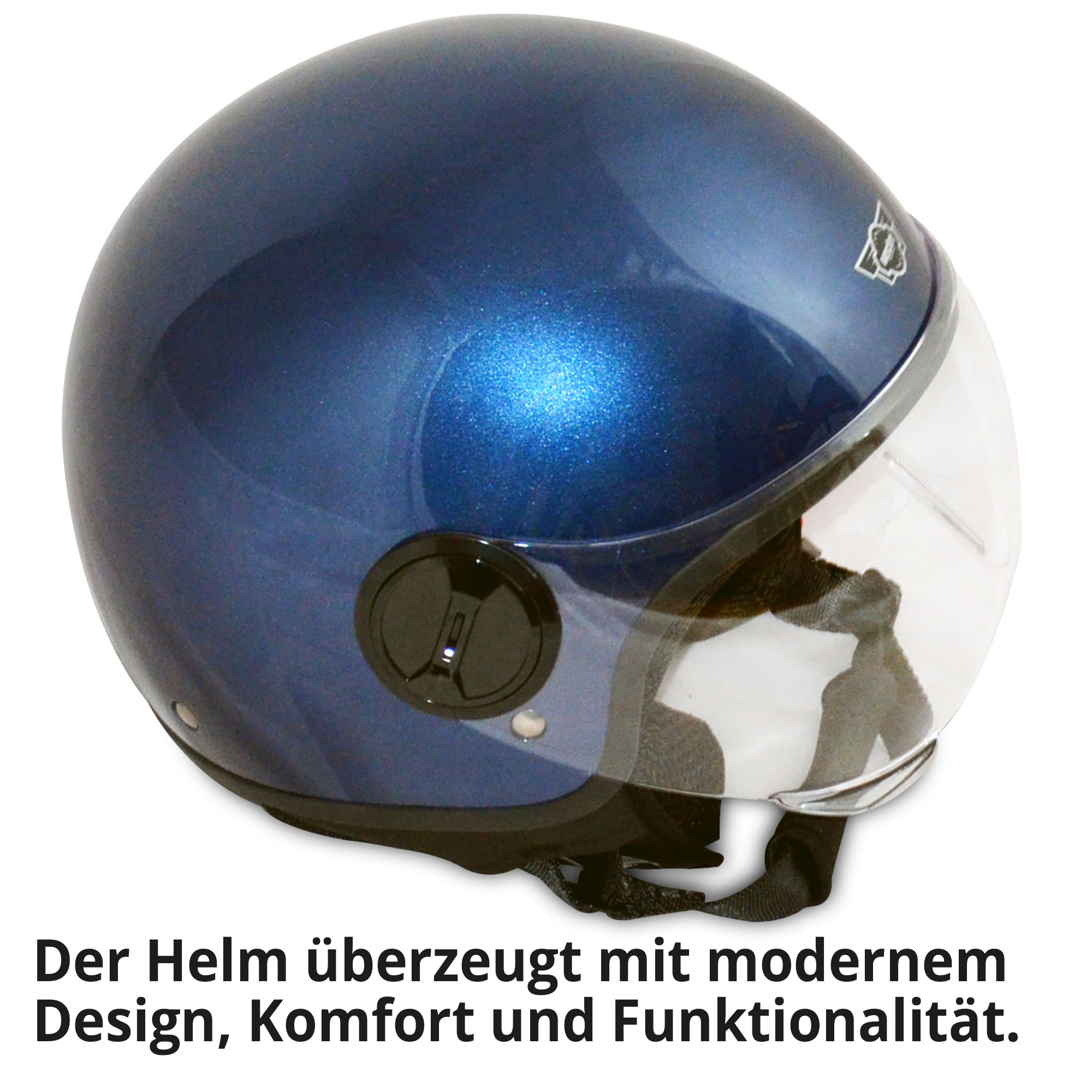Motorradhelm; sportliches Design, Komfort und Funktionalität