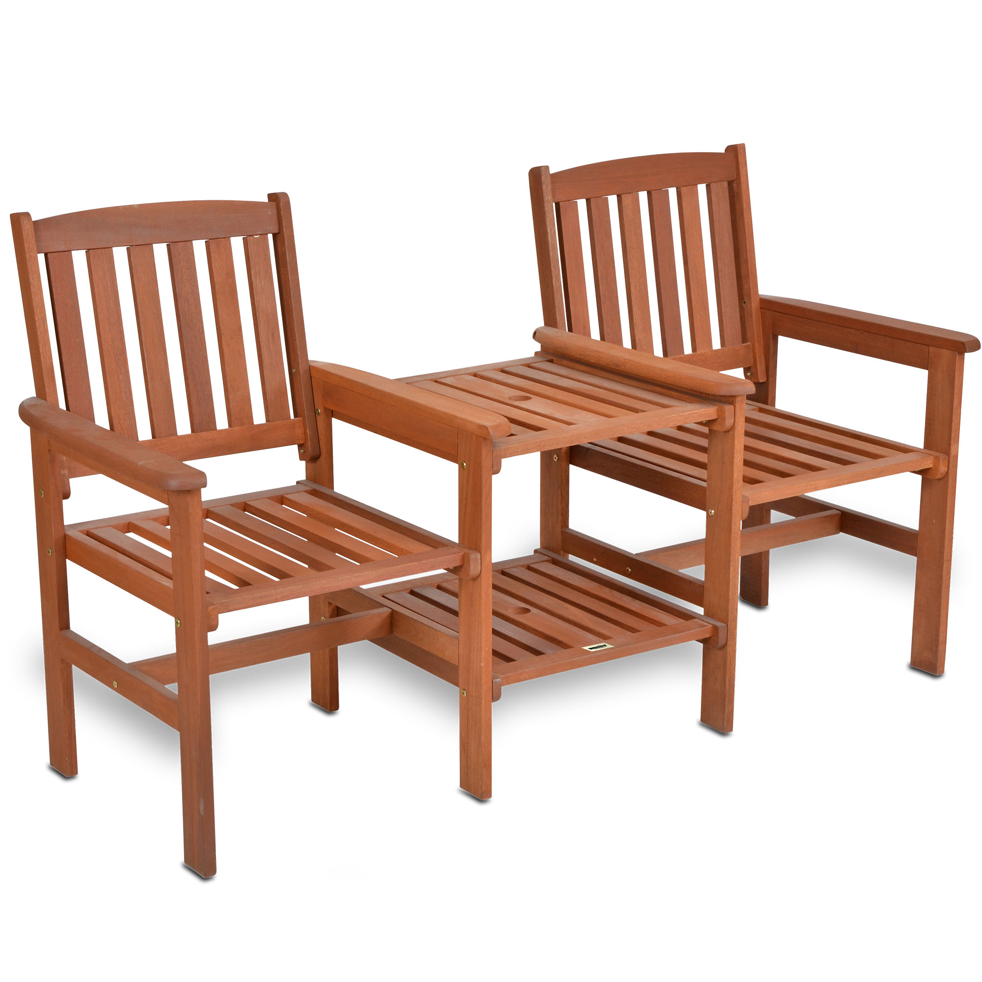 Gartenbank mit integriertem Tisch aus Merantiholz – ideal für Terrasse, Balkon oder Garten Gartenbank mit integriertem Tisch aus Merantiholz – ideal für Terrasse, Balkon oder Garten
