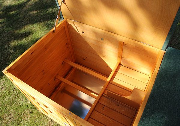 zooprinz Hühnervoliere Flexi ohne Auslauf mit aufklappbaren Dach für einfachen Zugang auf den Innenraum 