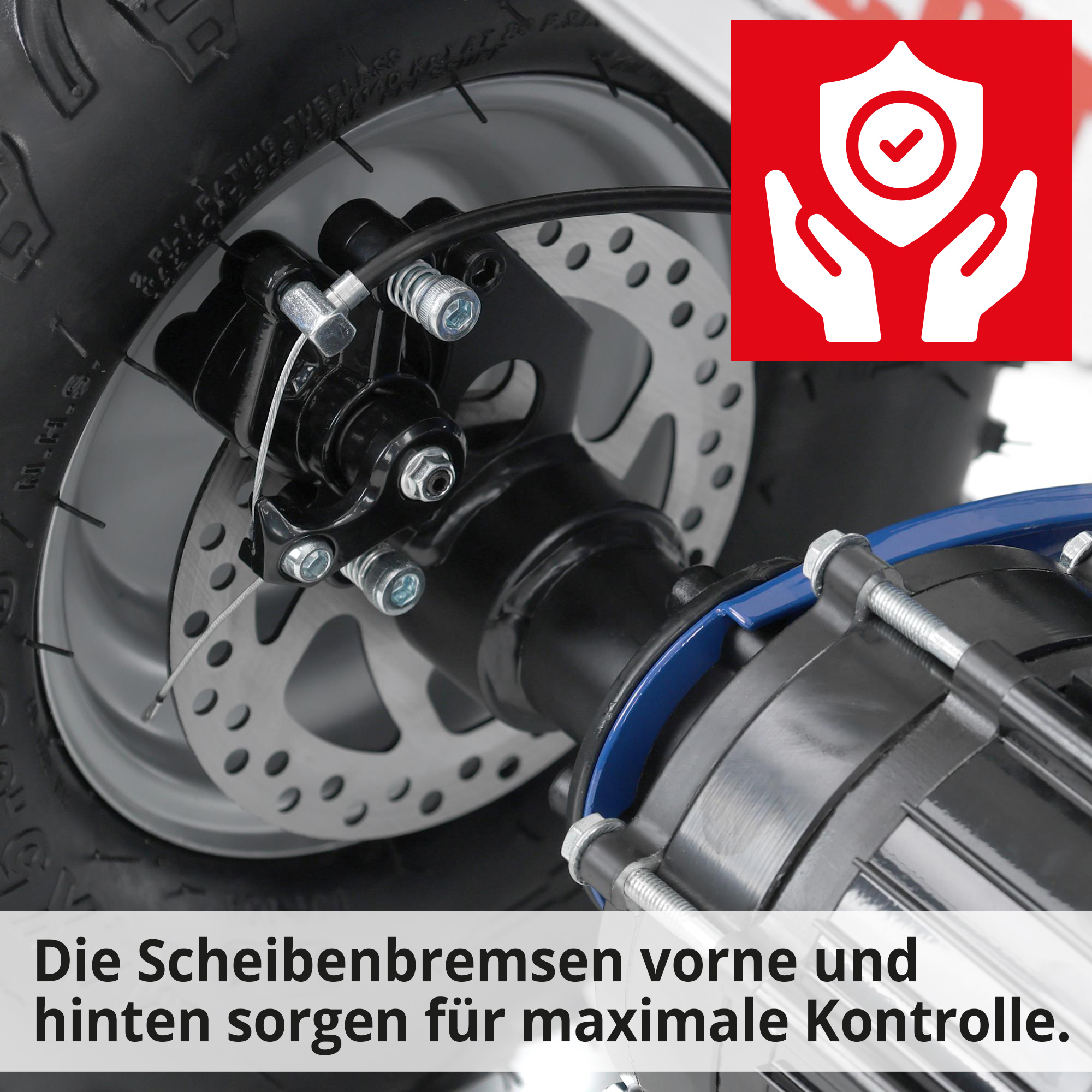 Elektro Quad; Scheibenbremsen für maximale Kontrolle
