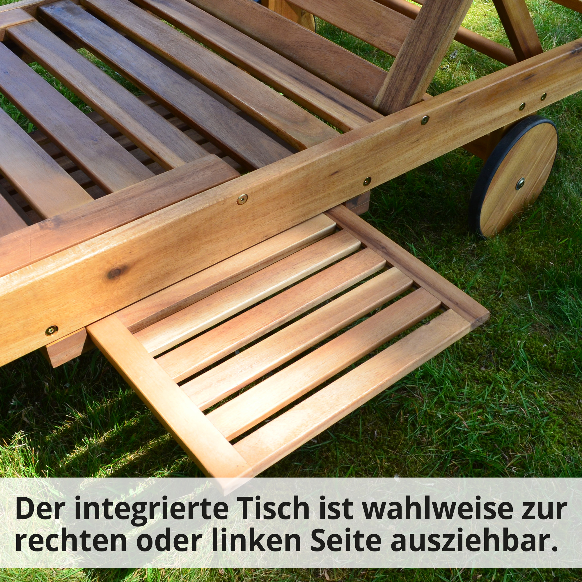 HECHT Sonnenliege »Resort A« Sonnenliege mit integriertem Tisch