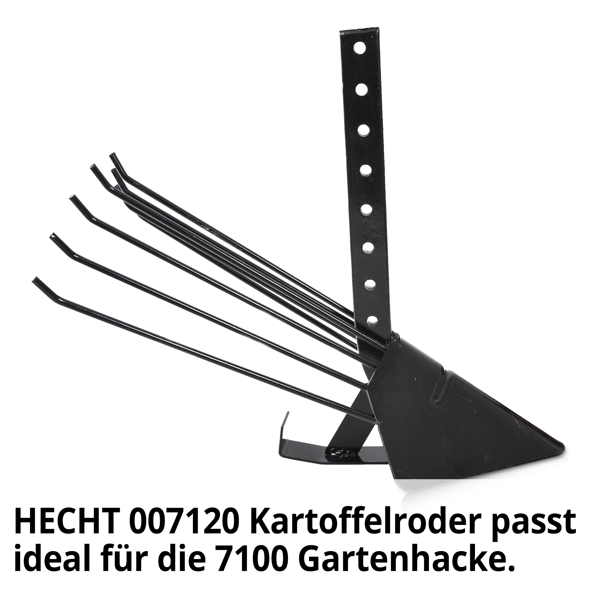 Kartoffelpflug; Der Kartoffelroder passt für die HECHT 7100 Gartenhacke