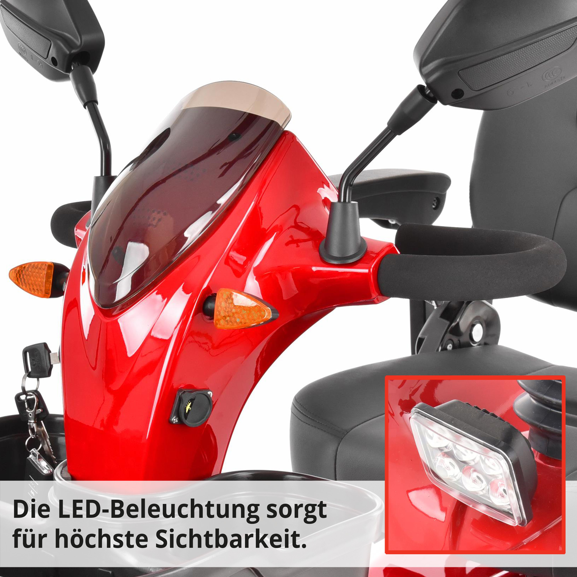 Hecht WISE RED Elektro Seniorenmobil  Hecht WISE RED Elektro Seniorenmobil